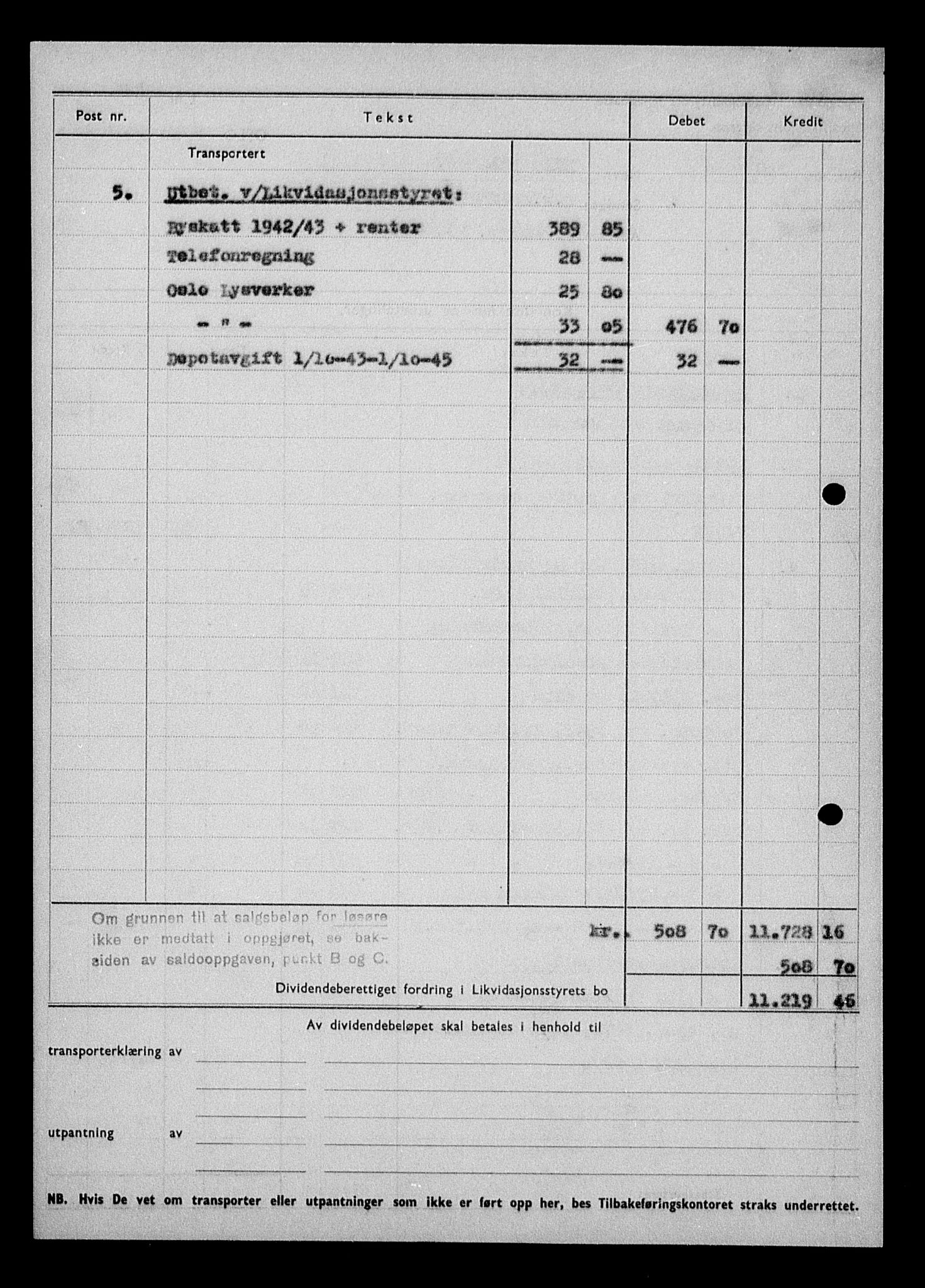 Justisdepartementet, Tilbakeføringskontoret for inndratte formuer, AV/RA-S-1564/H/Hc/Hcc/L0976: --, 1945-1947, p. 9