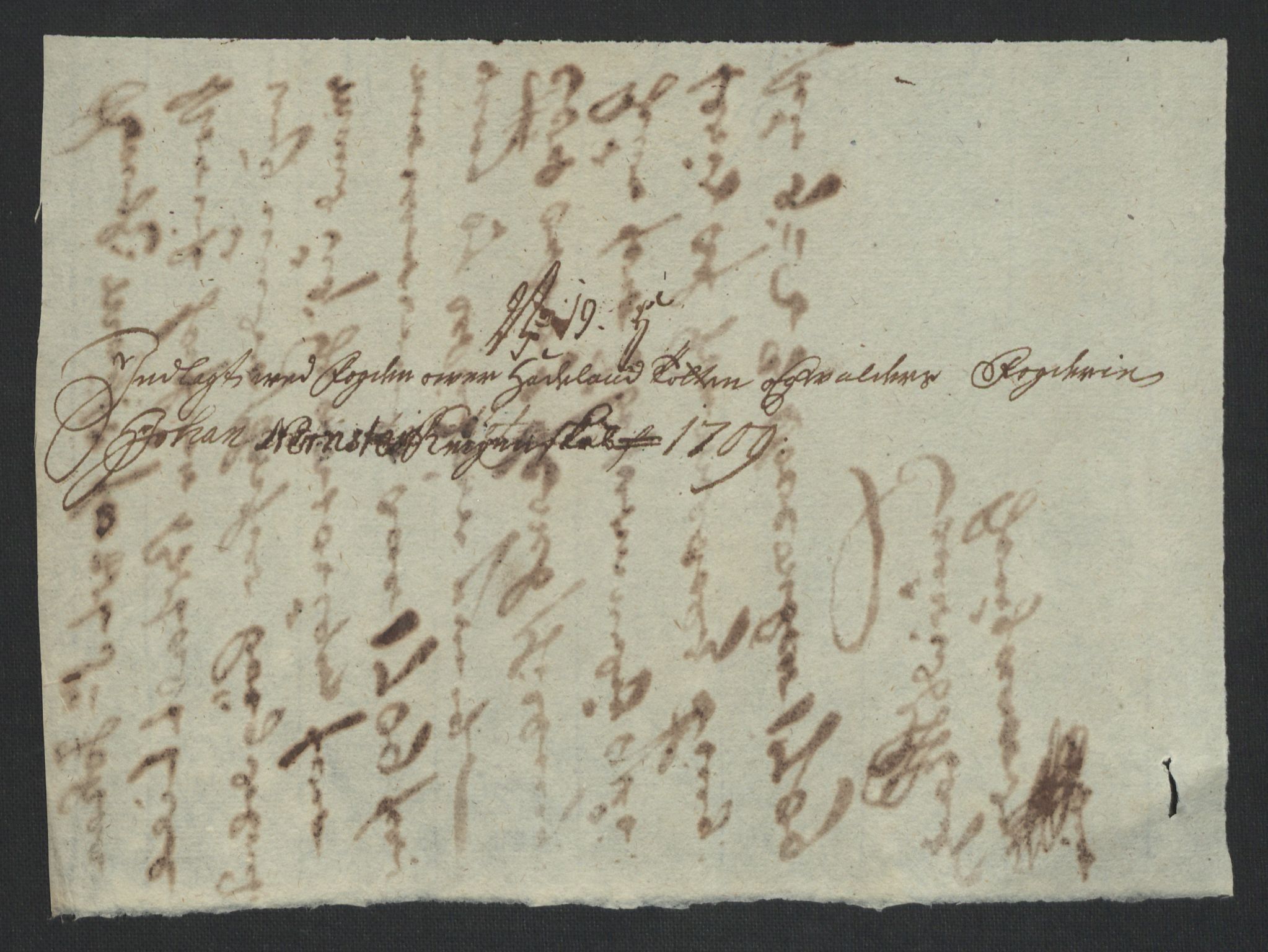 Rentekammeret inntil 1814, Reviderte regnskaper, Fogderegnskap, RA/EA-4092/R18/L1306: Fogderegnskap Hadeland, Toten og Valdres, 1709, p. 313