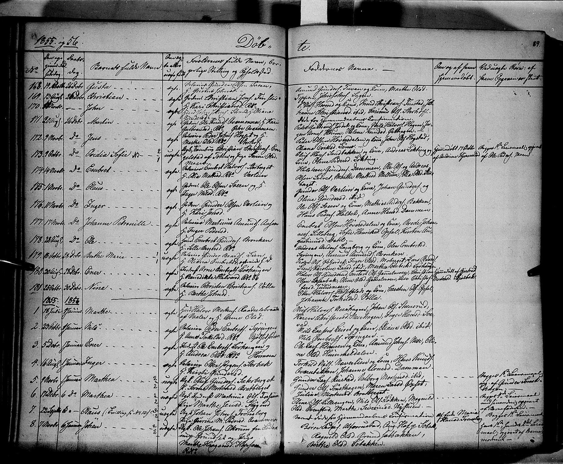 Elverum prestekontor, AV/SAH-PREST-044/H/Ha/Haa/L0009: Parish register (official) no. 9, 1843-1856, p. 89