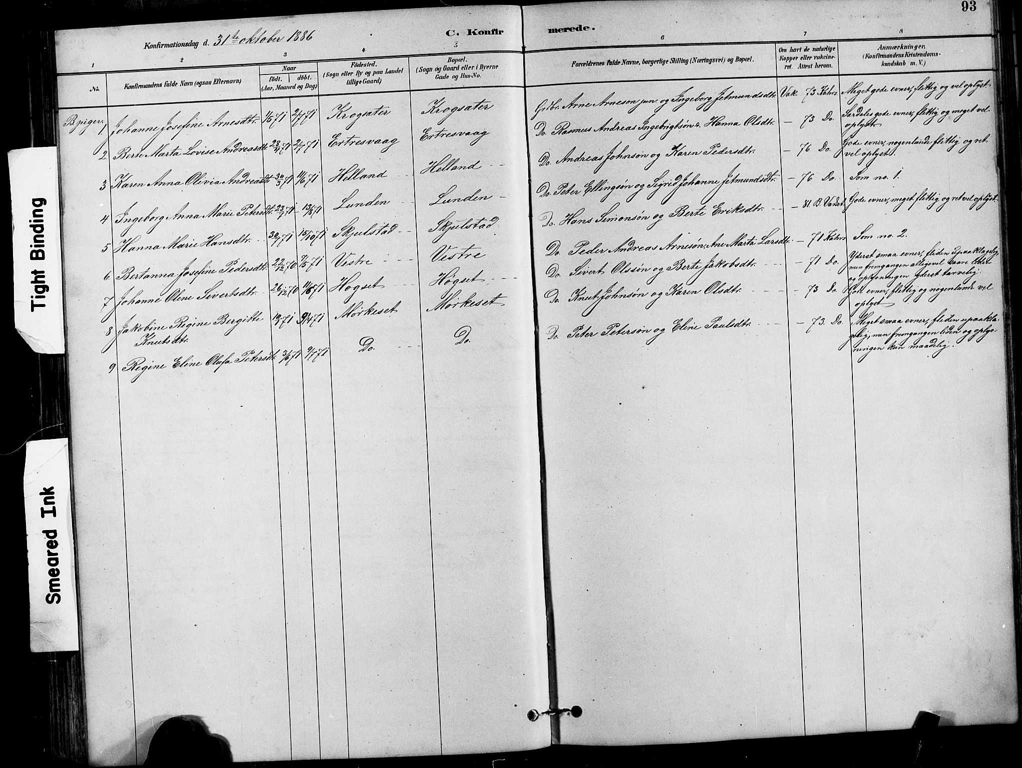 Ministerialprotokoller, klokkerbøker og fødselsregistre - Møre og Romsdal, AV/SAT-A-1454/525/L0376: Parish register (copy) no. 525C02, 1880-1902, p. 93