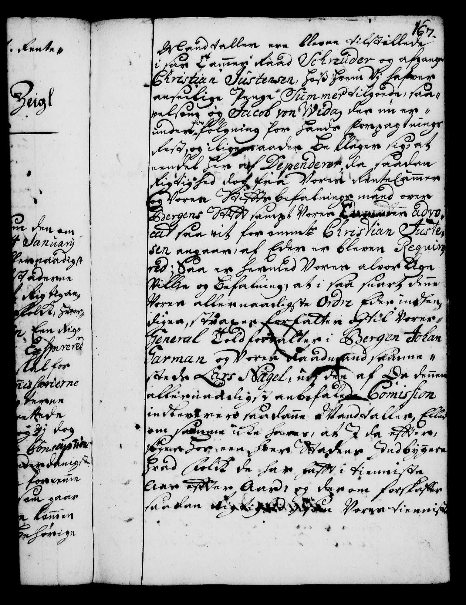Rentekammeret, Kammerkanselliet, RA/EA-3111/G/Gg/Gga/L0002: Norsk ekspedisjonsprotokoll med register (merket RK 53.2), 1723-1727, p. 167