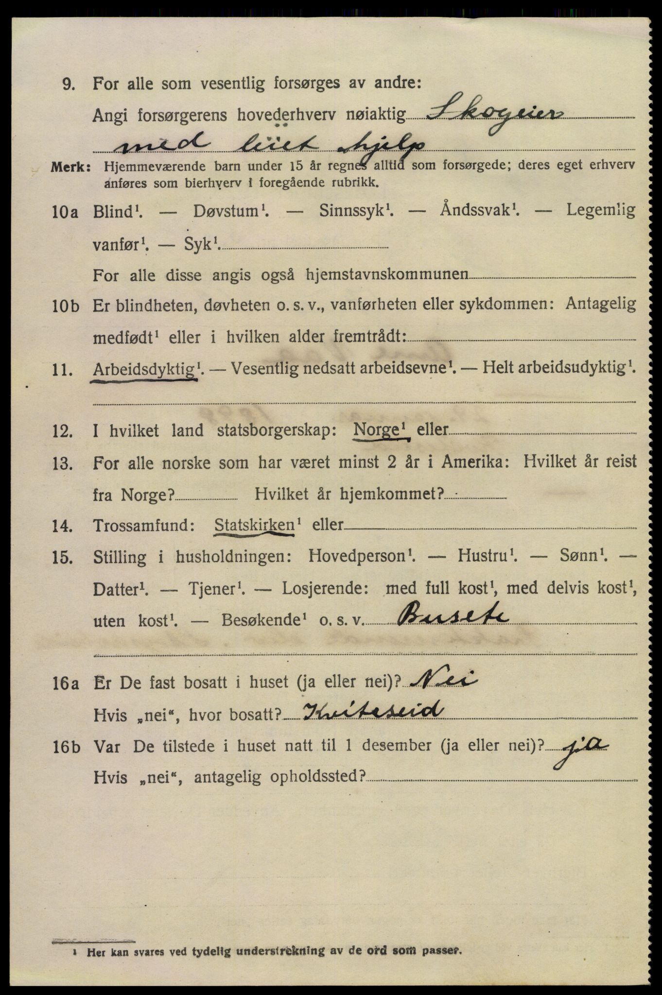 SAKO, 1920 census for Hovin, 1920, p. 1150