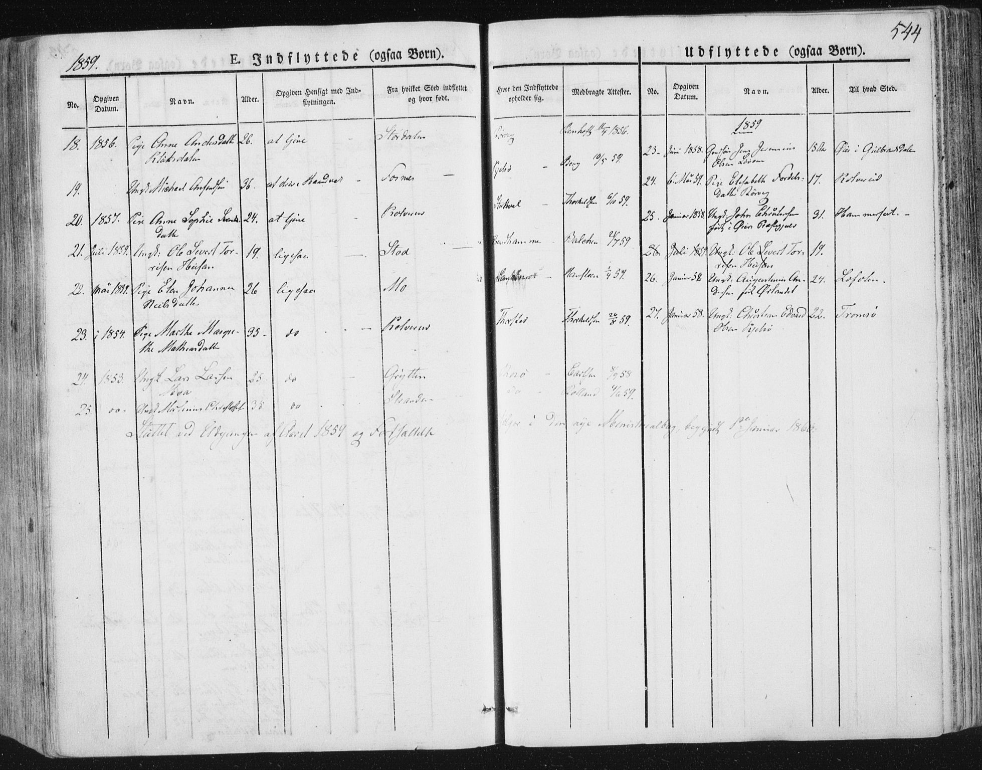 Ministerialprotokoller, klokkerbøker og fødselsregistre - Nord-Trøndelag, AV/SAT-A-1458/784/L0669: Parish register (official) no. 784A04, 1829-1859, p. 544