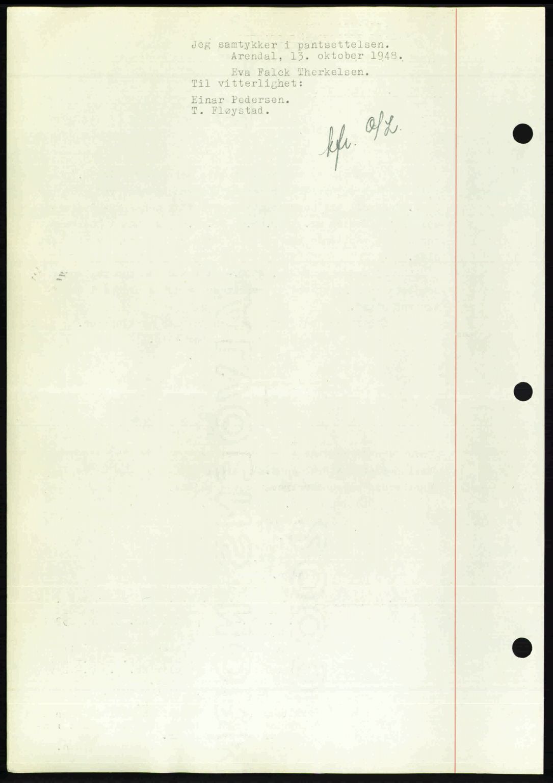 Nedenes sorenskriveri, AV/SAK-1221-0006/G/Gb/Gba/L0059: Mortgage book no. A11, 1948-1948, Diary no: : 1471/1948