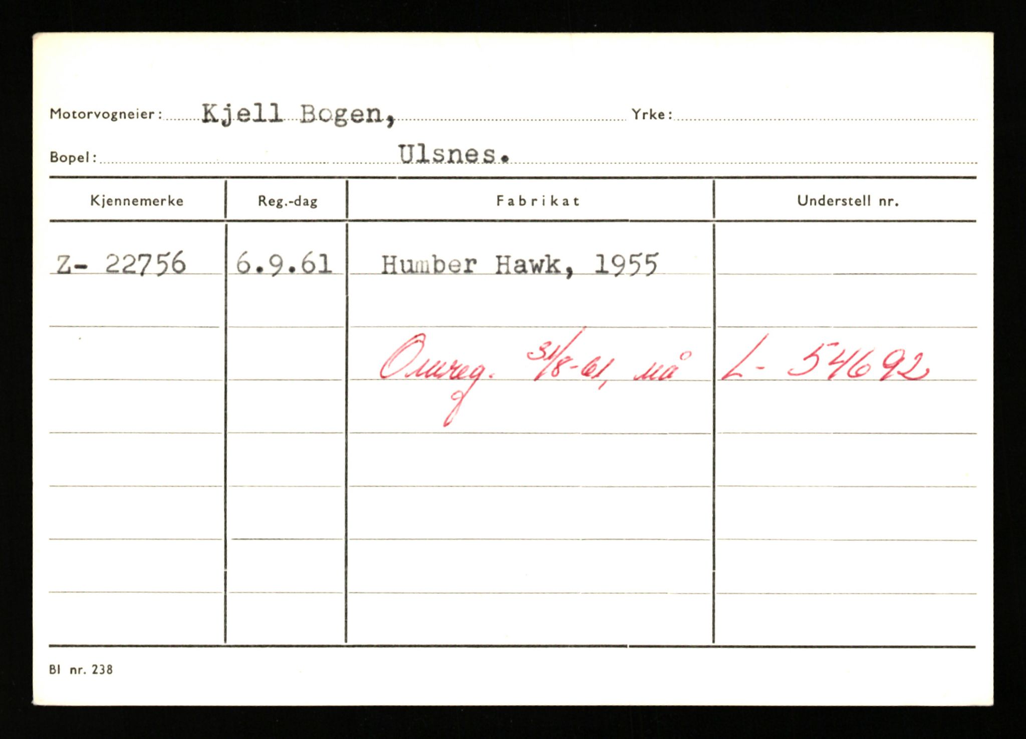 Stavanger trafikkstasjon, AV/SAST-A-101942/0/G/L0004: Registreringsnummer: 15497 - 22957, 1930-1971, p. 3107