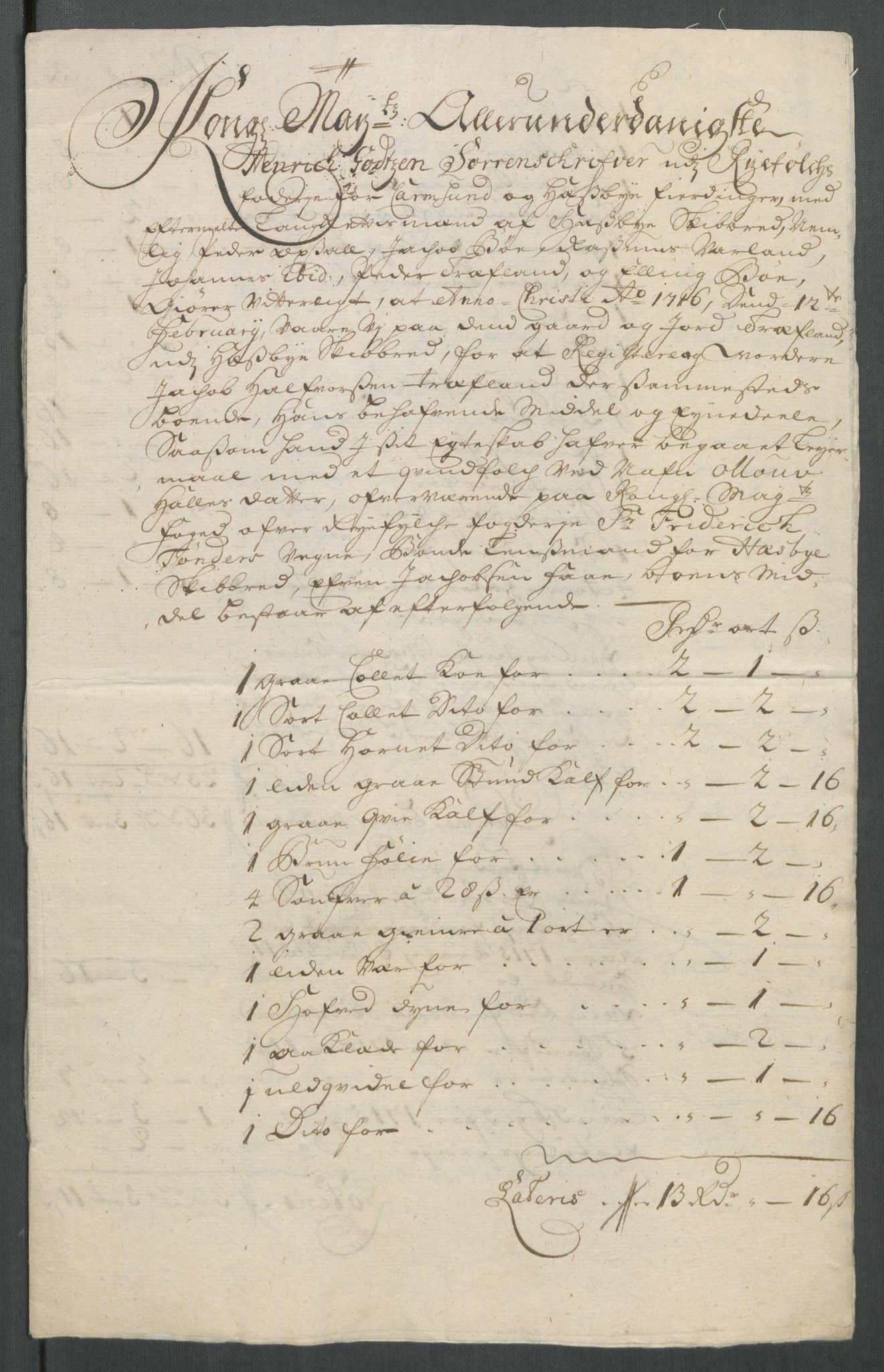 Rentekammeret inntil 1814, Reviderte regnskaper, Fogderegnskap, AV/RA-EA-4092/R47/L2869: Fogderegnskap Ryfylke, 1716, p. 256