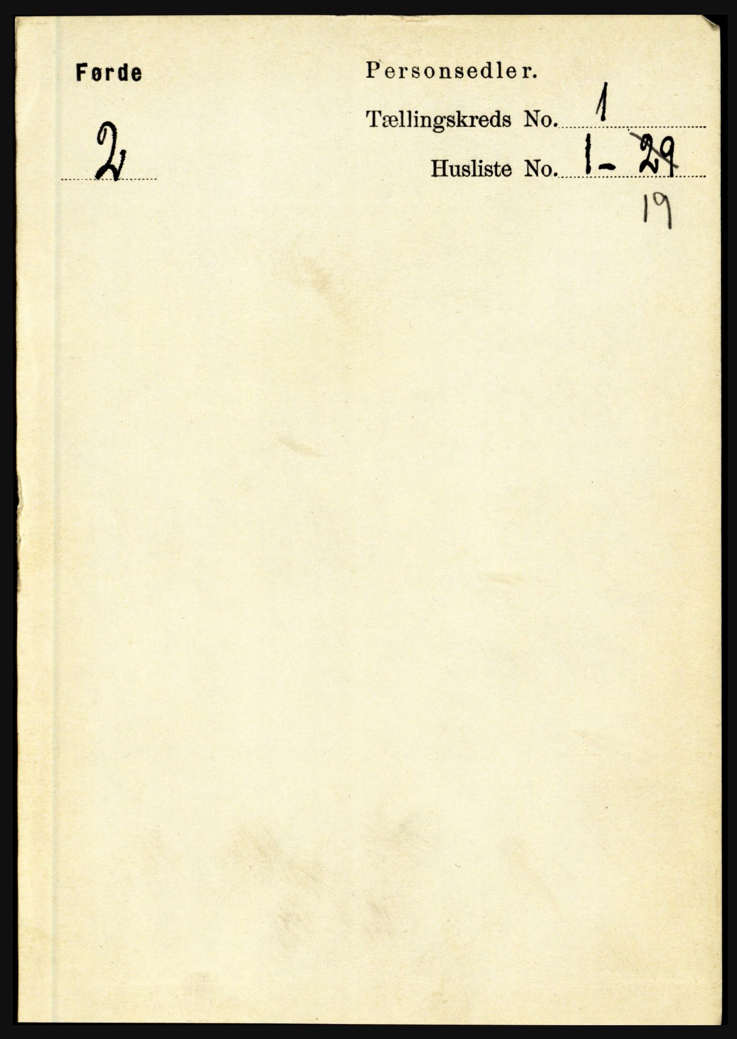 RA, 1891 census for 1432 Førde, 1891, p. 88