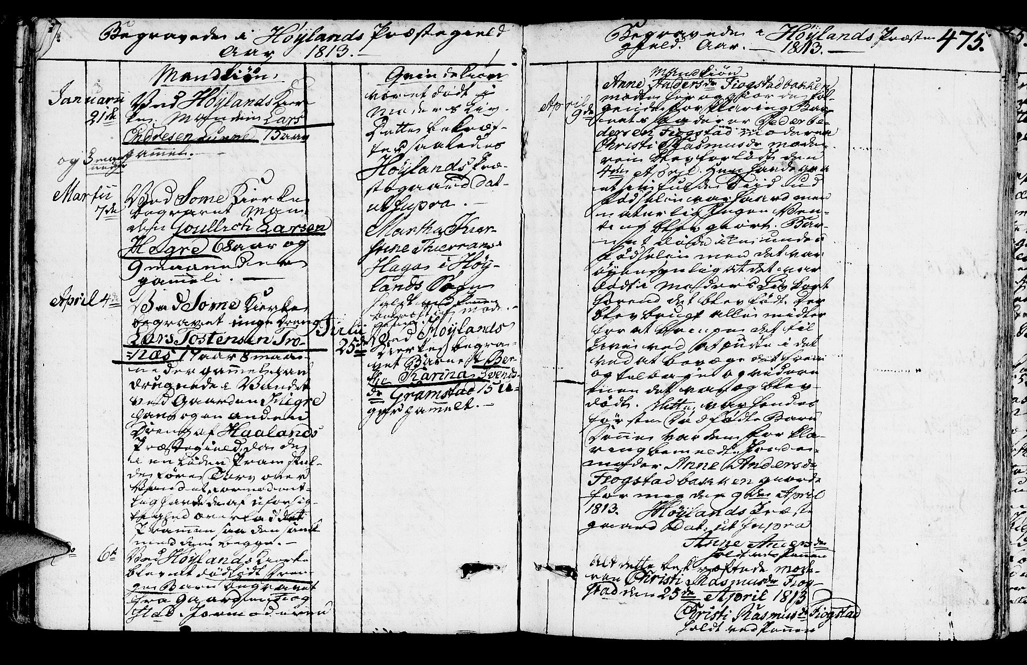 Høyland sokneprestkontor, SAST/A-101799/001/30BA/L0005: Parish register (official) no. A 5, 1804-1815, p. 475