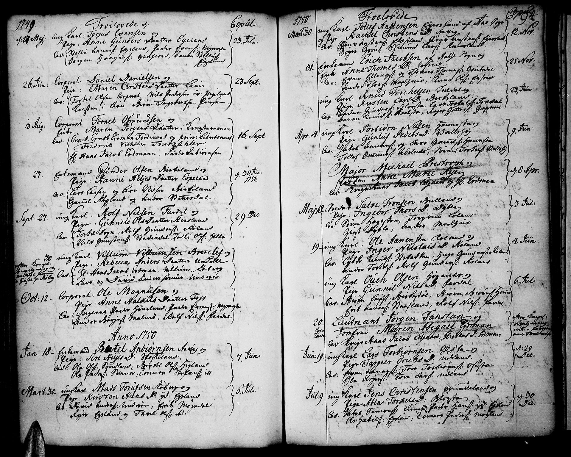 Sør-Audnedal sokneprestkontor, AV/SAK-1111-0039/F/Fa/Fab/L0001: Parish register (official) no. A 1 /1, 1726-1766, p. 94