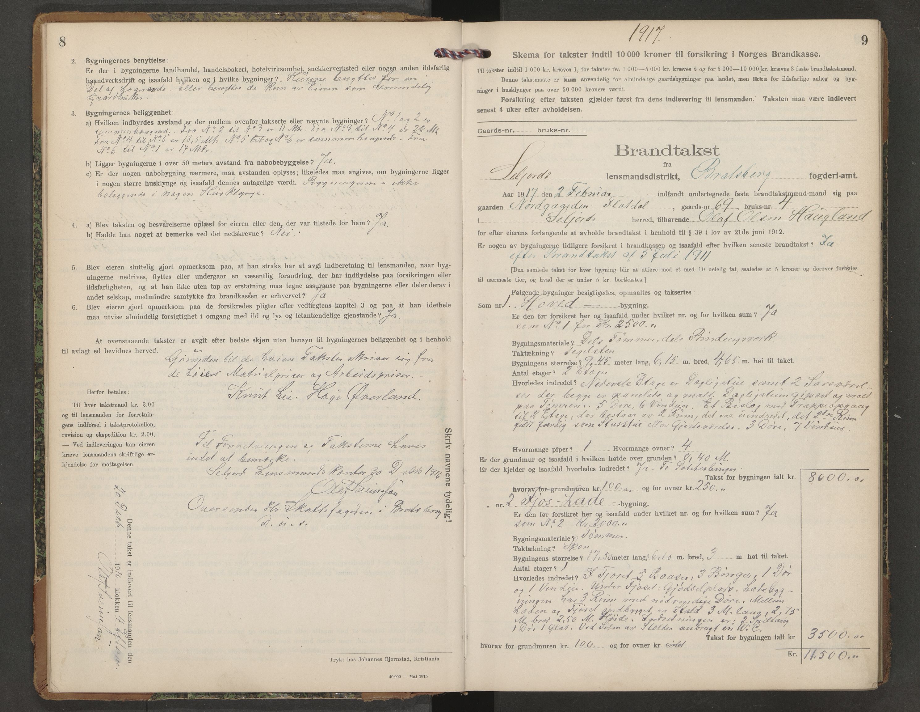 Seljord lensmannskontor, AV/SAKO-A-572/Y/Ye/Yeb/L0004: Skjematakstprotokoll, 1916-1926