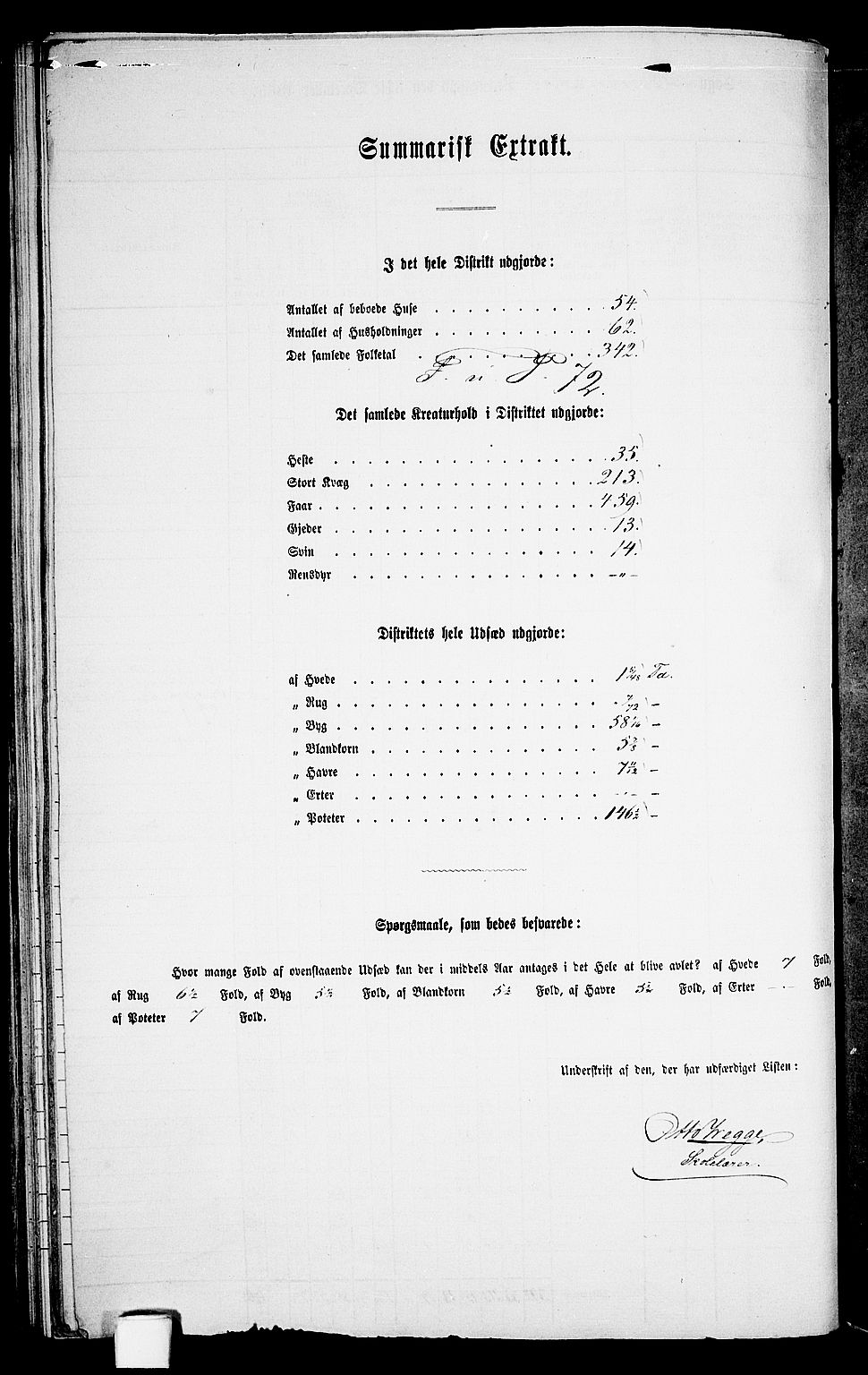 RA, 1865 census for Homedal, 1865, p. 123