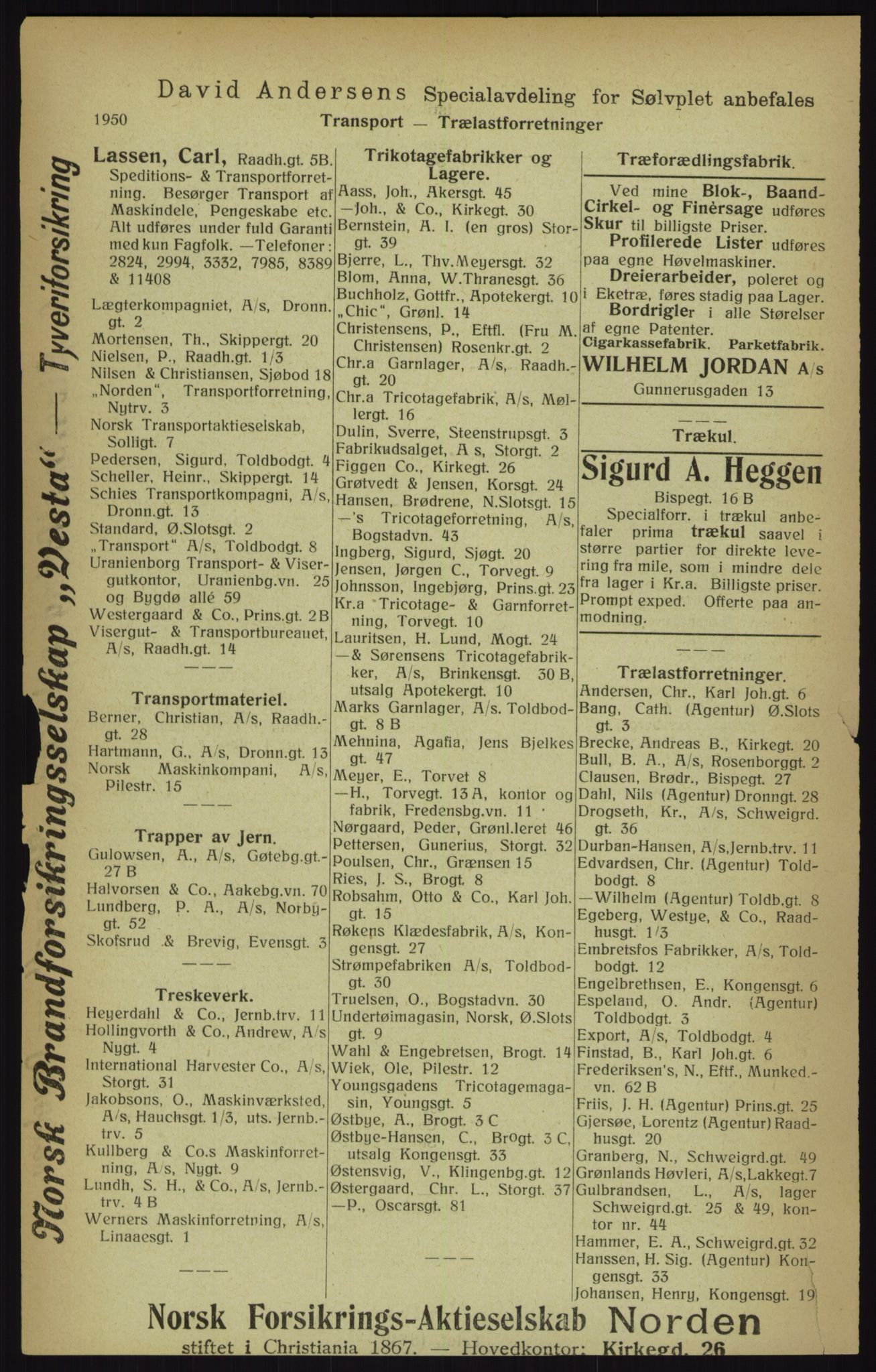 Kristiania/Oslo adressebok, PUBL/-, 1916, p. 1950