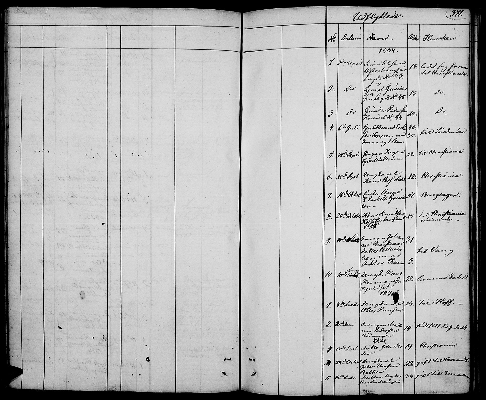Elverum prestekontor, SAH/PREST-044/H/Ha/Haa/L0008: Parish register (official) no. 8, 1830-1842, p. 371