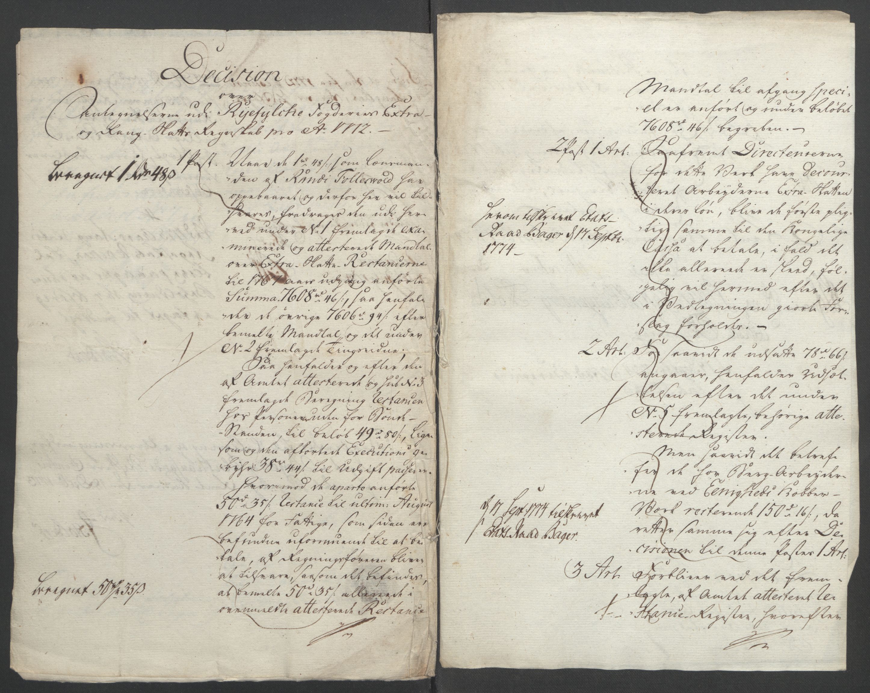 Rentekammeret inntil 1814, Reviderte regnskaper, Fogderegnskap, AV/RA-EA-4092/R47/L2972: Ekstraskatten Ryfylke, 1762-1780, p. 364