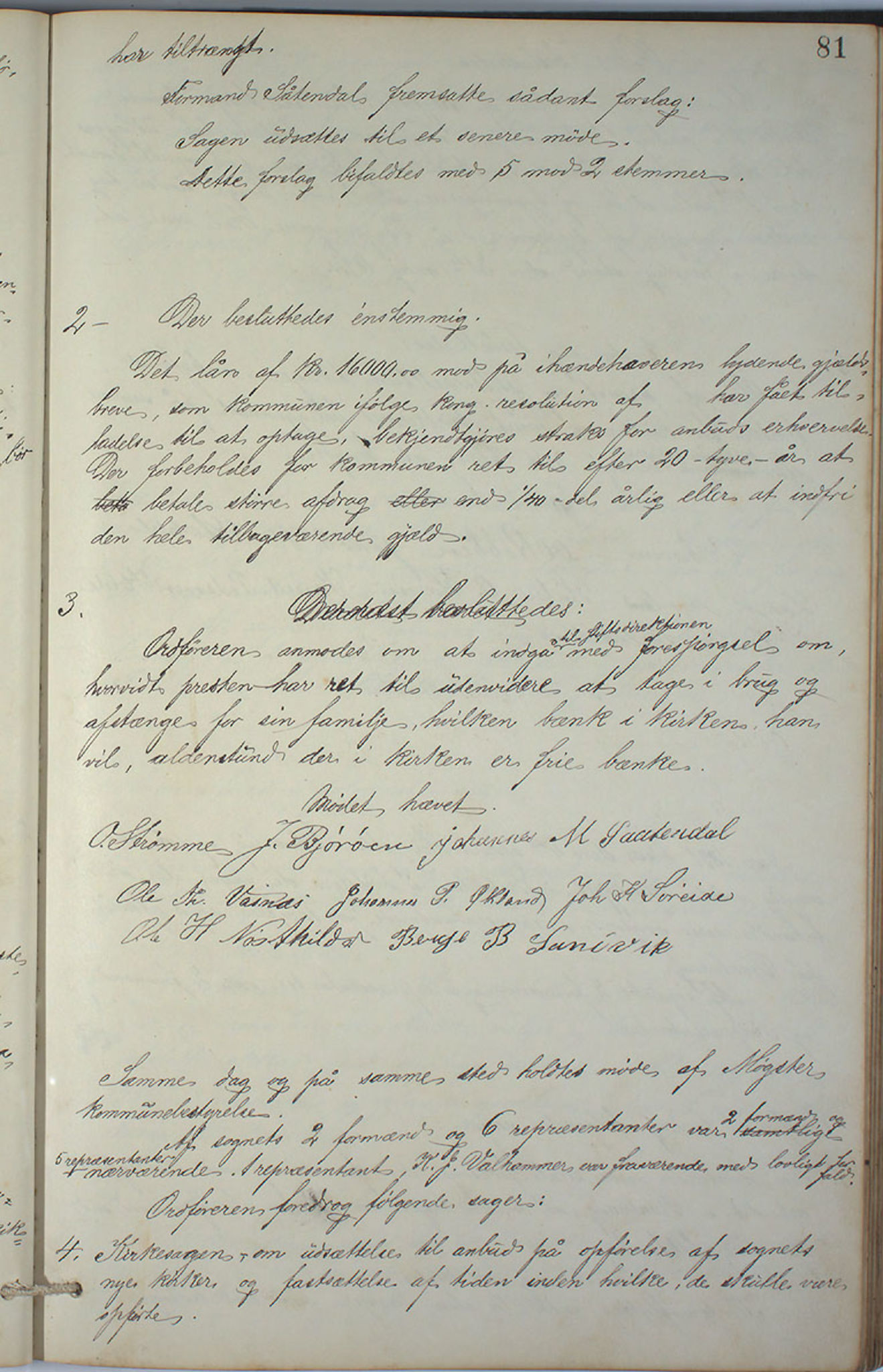 Austevoll kommune. Formannskapet, IKAH/1244-021/A/Aa/L0001: Forhandlingsprotokoll for heradstyret, 1886-1900, p. 162