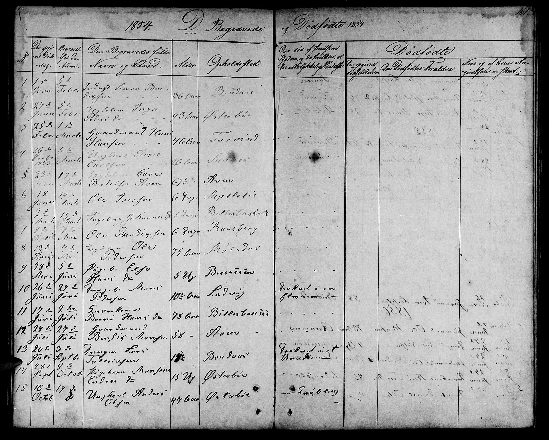 Lavik sokneprestembete, SAB/A-80901: Parish register (copy) no. A 1, 1854-1881, p. 161