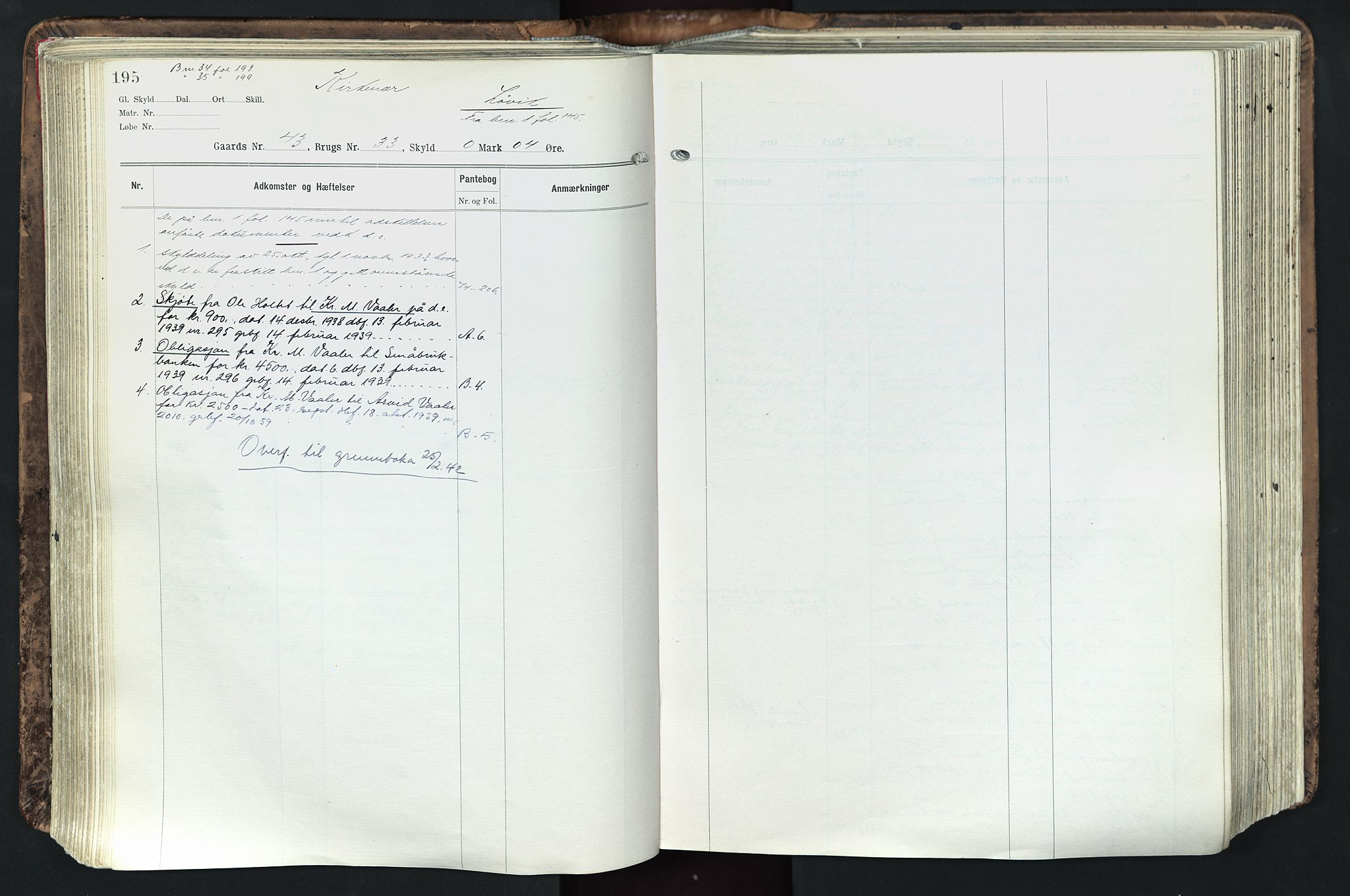 Solør tingrett, AV/SAH-TING-008/H/Ha/Hak/L0003: Mortgage register no. III, 1900-1935, p. 195