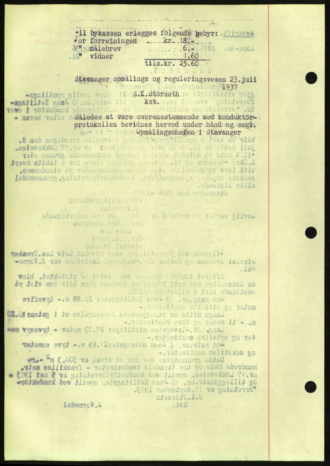 Stavanger byrett, AV/SAST-A-100455/002/G/Gb/L0012: Mortgage book no. A2, 1936-1937, Diary no: : 1772/1937