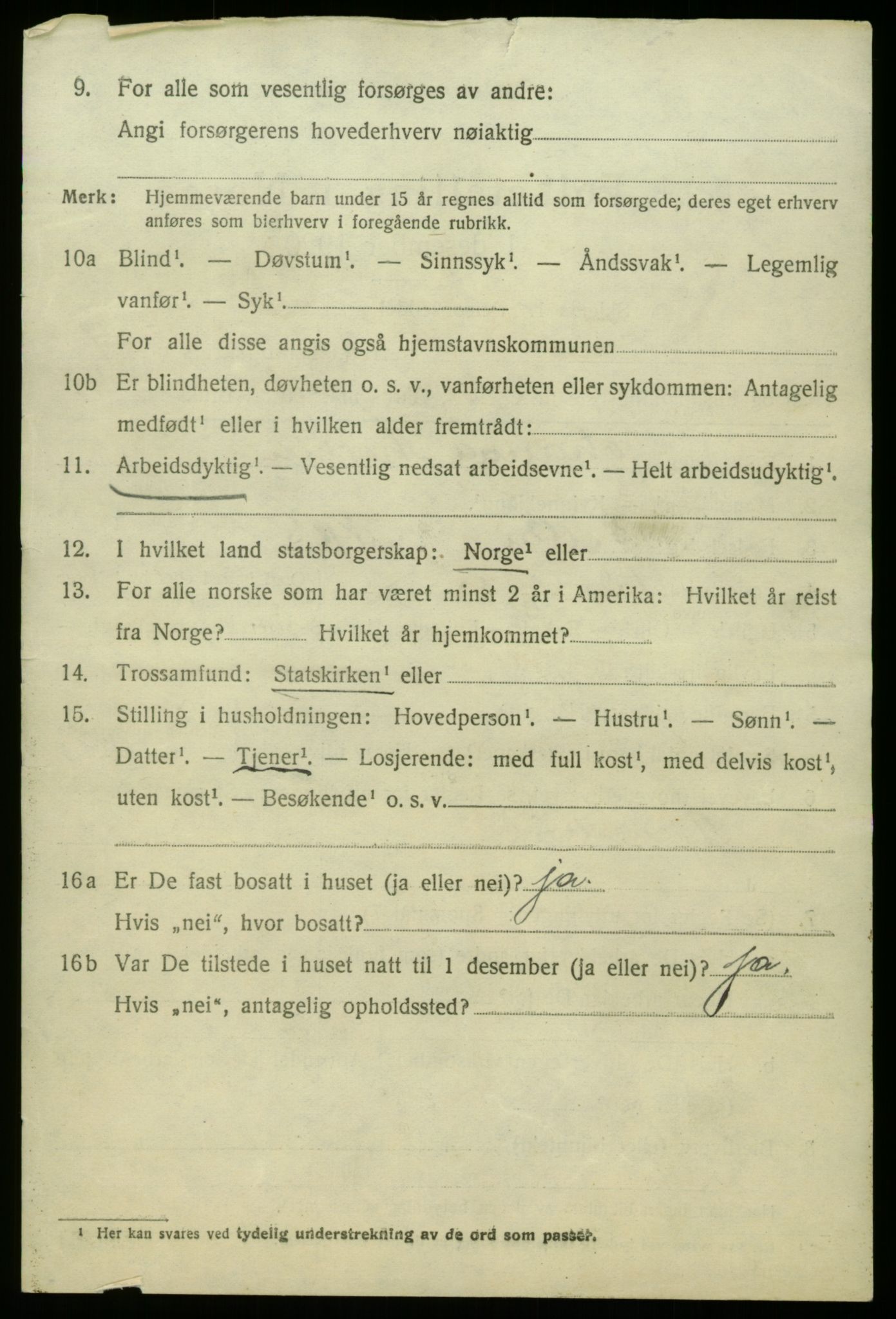 SAB, 1920 census for Fana, 1920, p. 16588