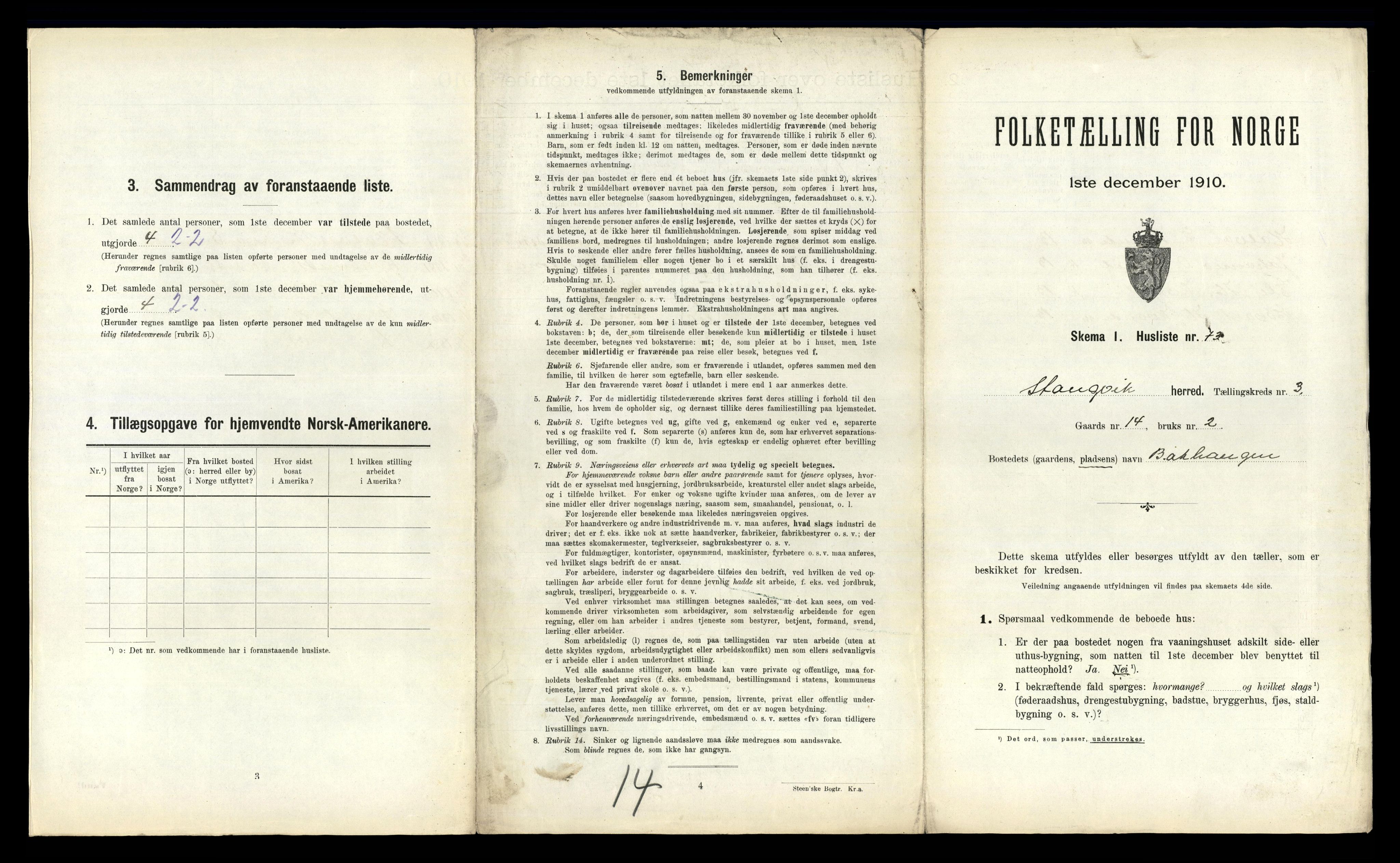 RA, 1910 census for Stangvik, 1910, p. 418