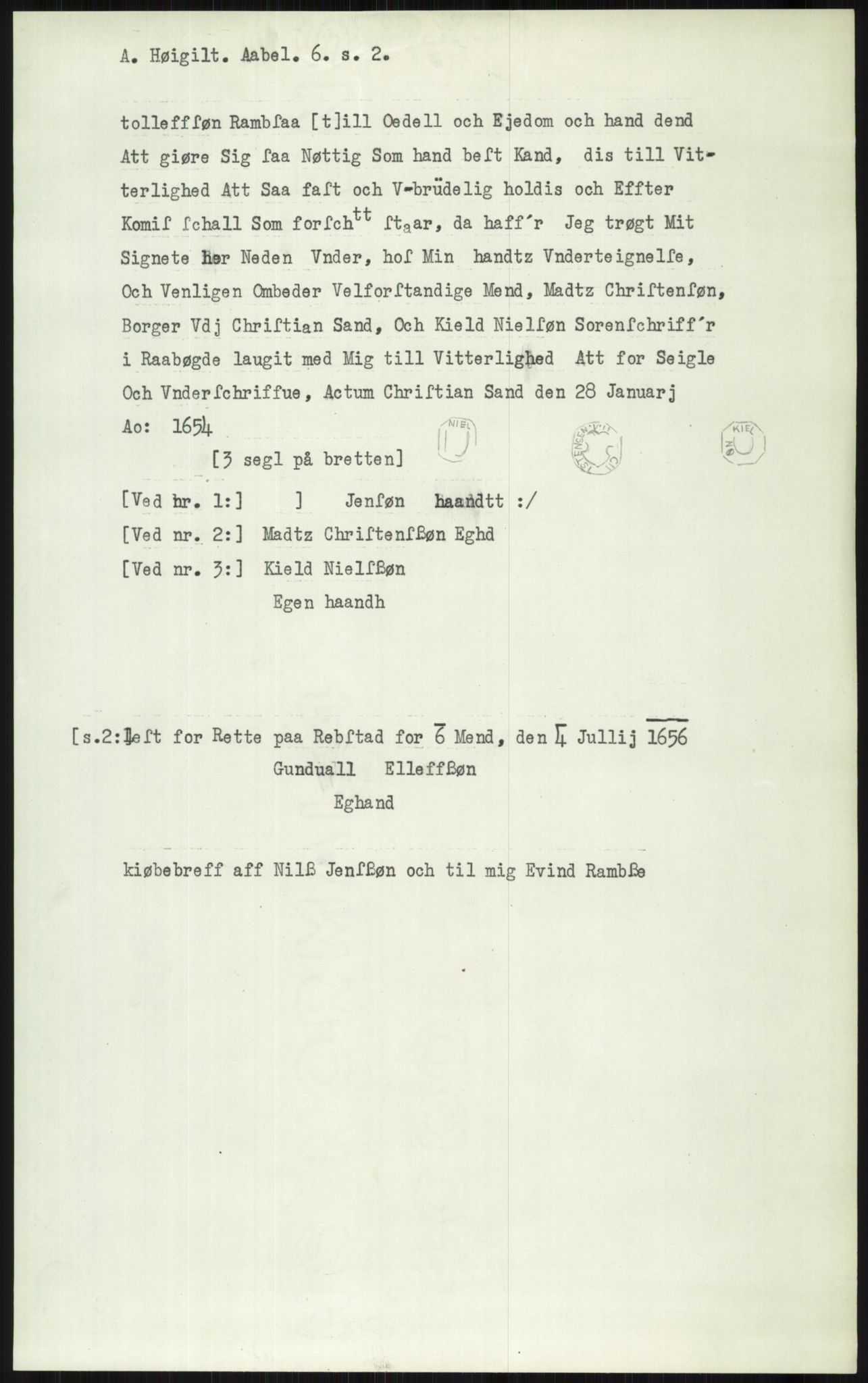 Samlinger til kildeutgivelse, Diplomavskriftsamlingen, AV/RA-EA-4053/H/Ha, p. 3290