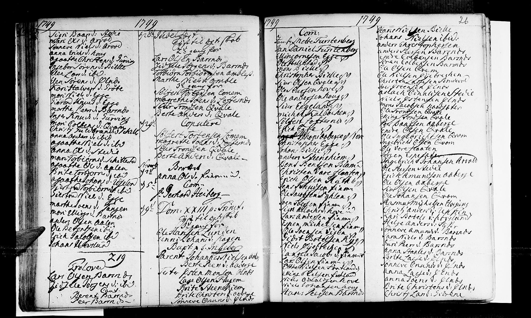 Sogndal sokneprestembete, AV/SAB-A-81301/H/Haa/Haaa/L0003: Parish register (official) no. A 3, 1747-1768, p. 26