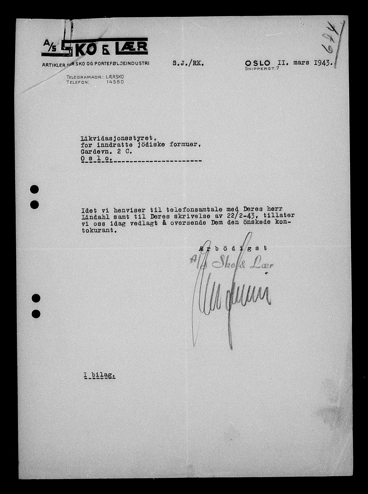 Justisdepartementet, Tilbakeføringskontoret for inndratte formuer, AV/RA-S-1564/H/Hc/Hcc/L0927: --, 1945-1947, p. 146