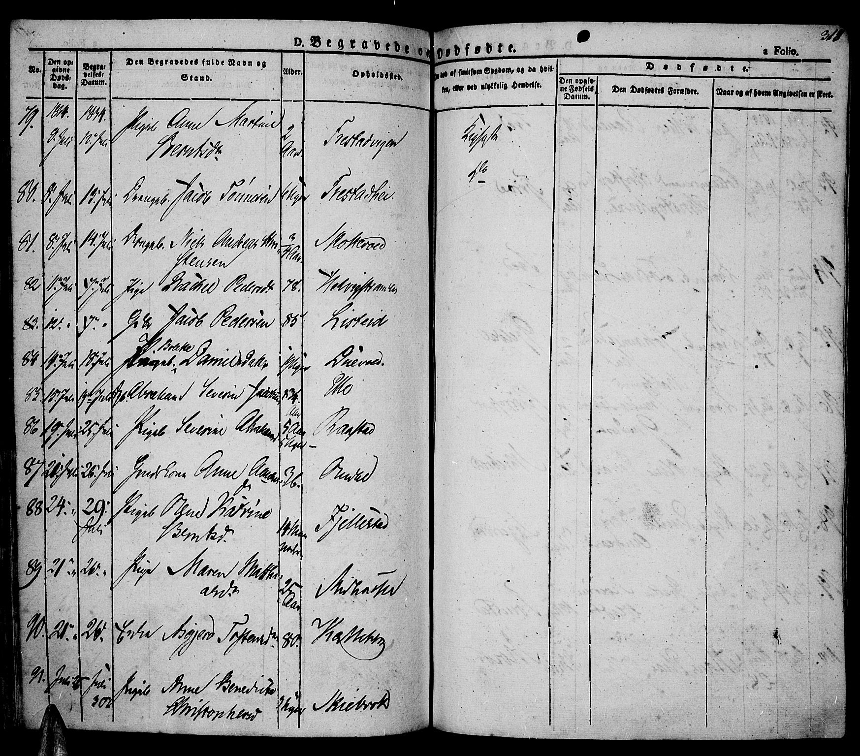 Lista sokneprestkontor, AV/SAK-1111-0027/F/Fa/L0008: Parish register (official) no. A 8, 1823-1835, p. 318