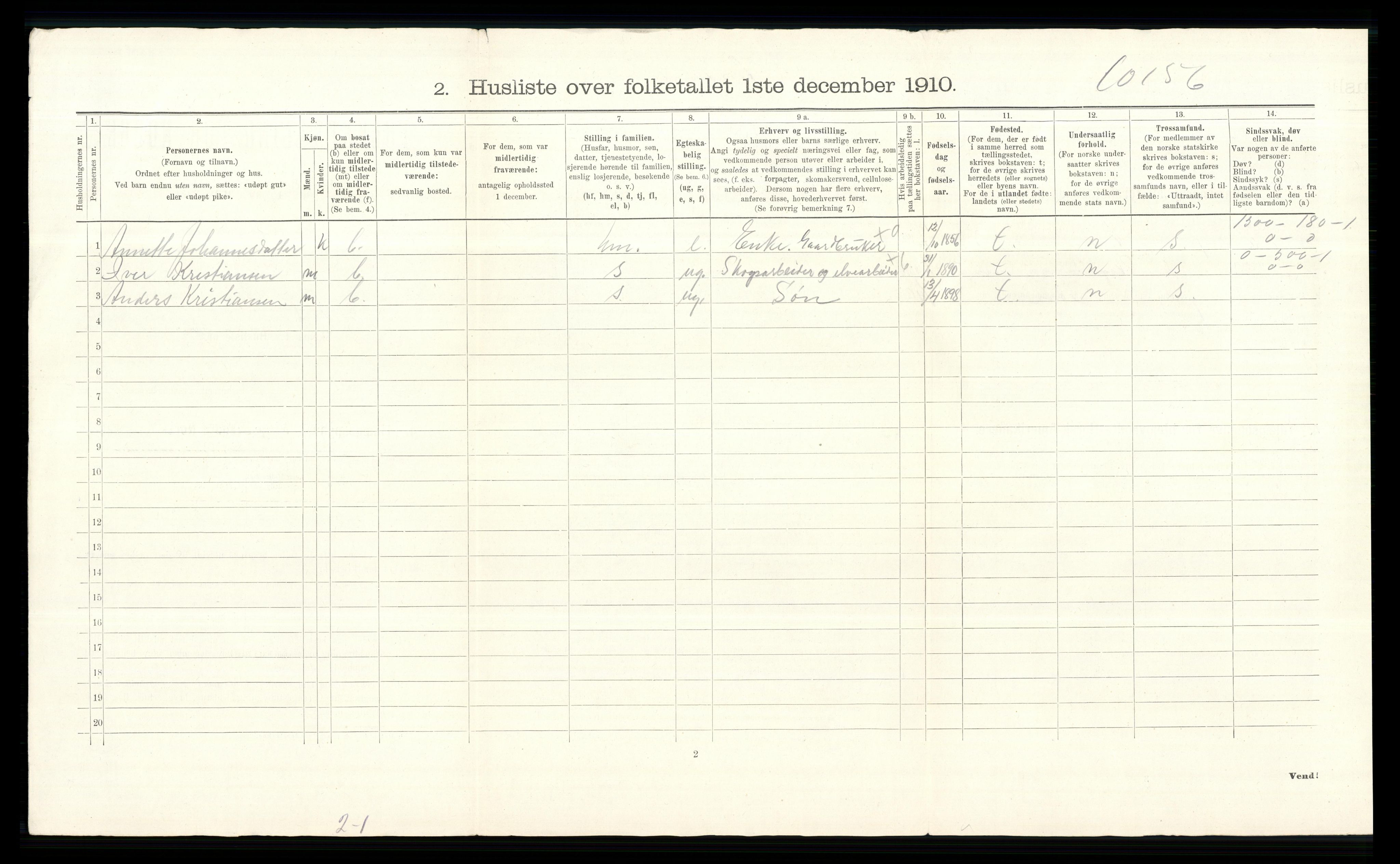 RA, 1910 census for Norderhov, 1910, p. 1469