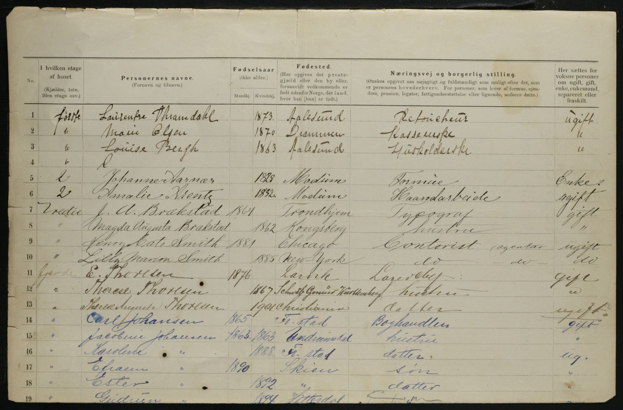 OBA, Municipal Census 1901 for Kristiania, 1901, p. 787