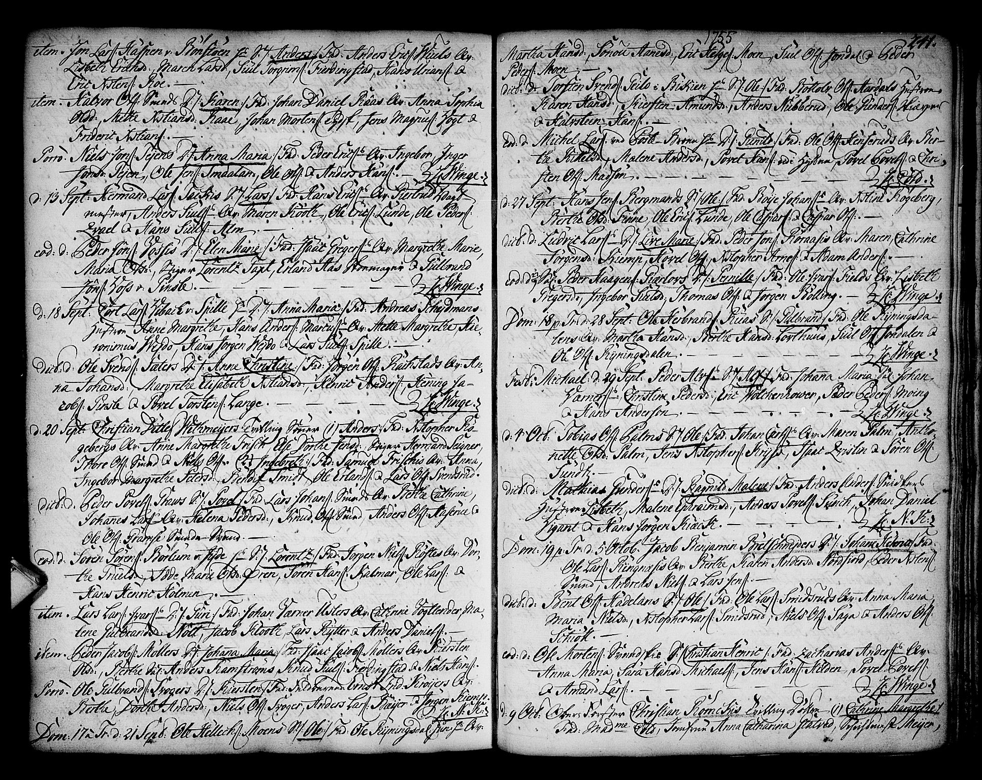 Kongsberg kirkebøker, SAKO/A-22/F/Fa/L0003: Parish register (official) no. I 3, 1744-1755, p. 241