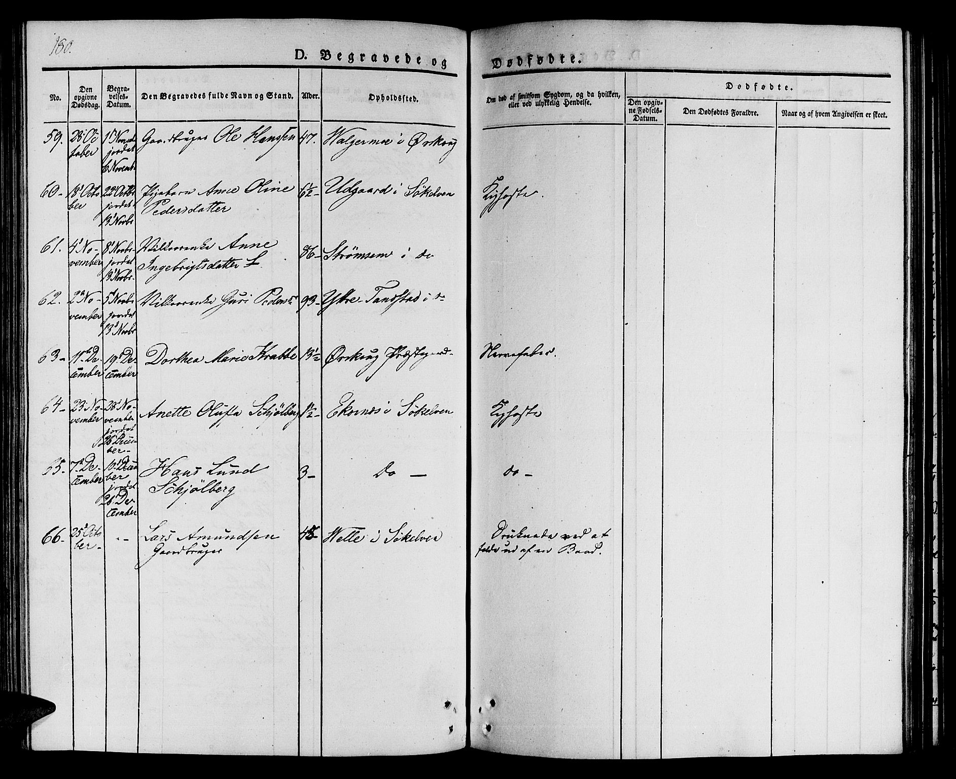 Ministerialprotokoller, klokkerbøker og fødselsregistre - Møre og Romsdal, AV/SAT-A-1454/522/L0311: Parish register (official) no. 522A06, 1832-1842, p. 180