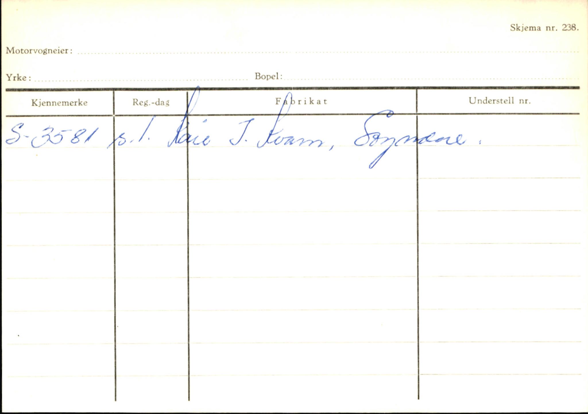 Statens vegvesen, Sogn og Fjordane vegkontor, AV/SAB-A-5301/4/F/L0146: Registerkort Årdal R-Å samt diverse kort, 1945-1975, p. 625