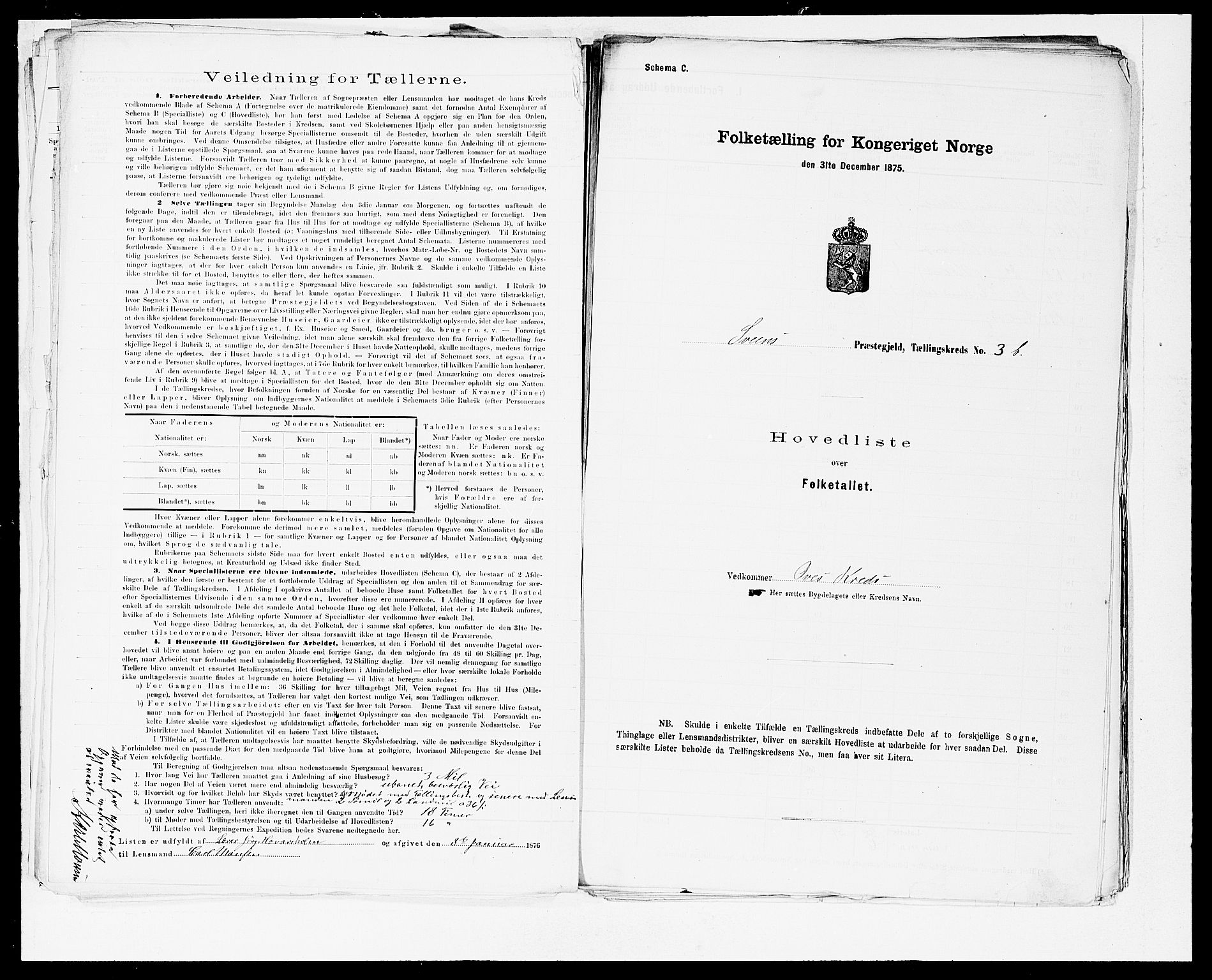 SAB, 1875 census for 1216P Sveio, 1875, p. 8