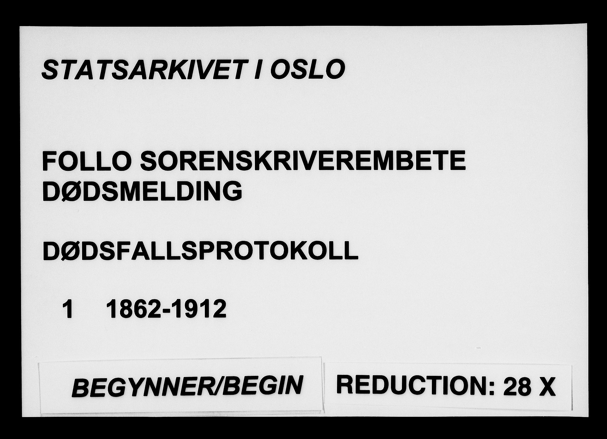 Follo sorenskriveri, AV/SAO-A-10274/H/Ha/Hac/L0001: Dødsanmeldelsesprotokoll, 1862-1912