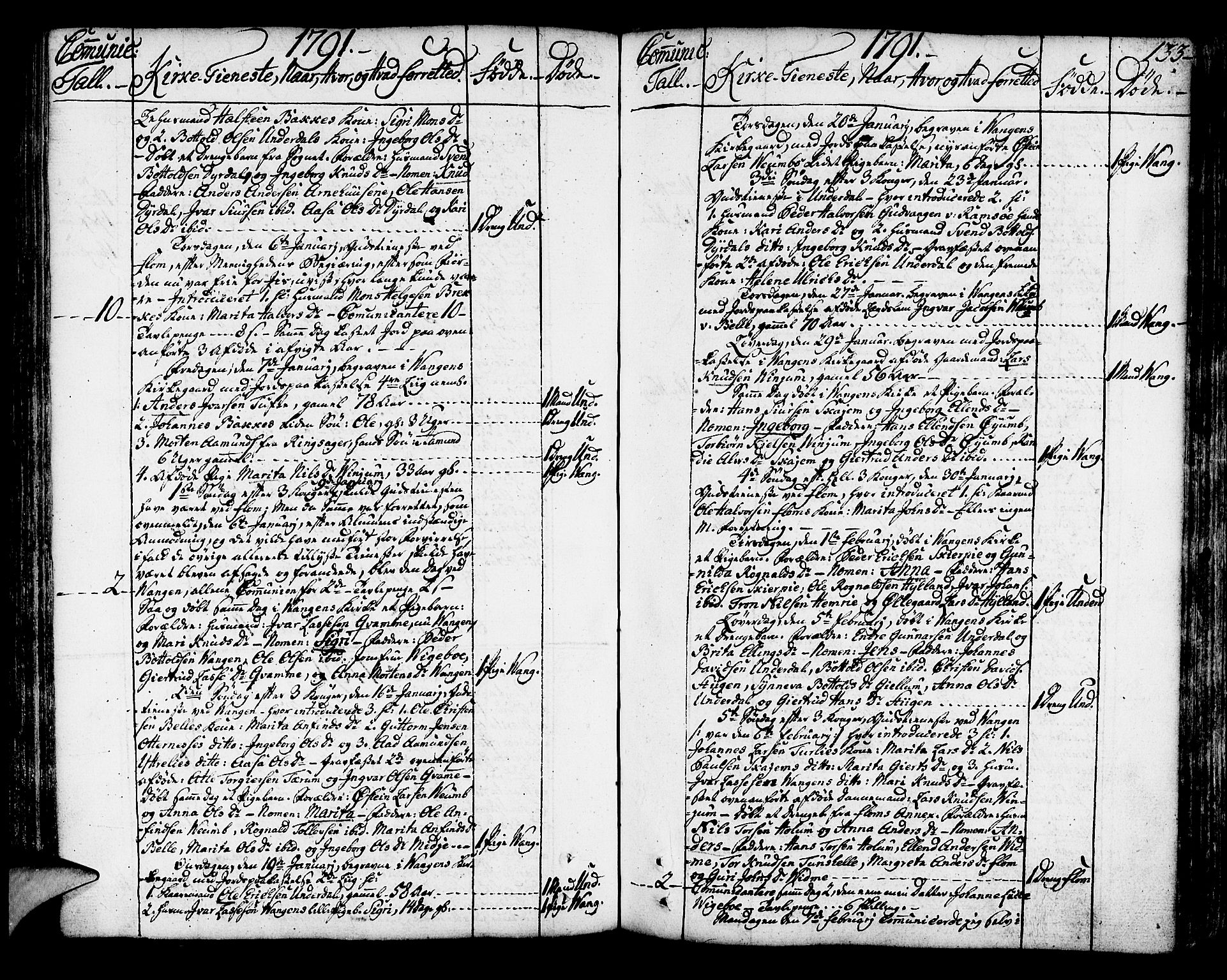 Aurland sokneprestembete, AV/SAB-A-99937/H/Ha/Haa/L0004: Parish register (official) no. A 4, 1756-1801, p. 133