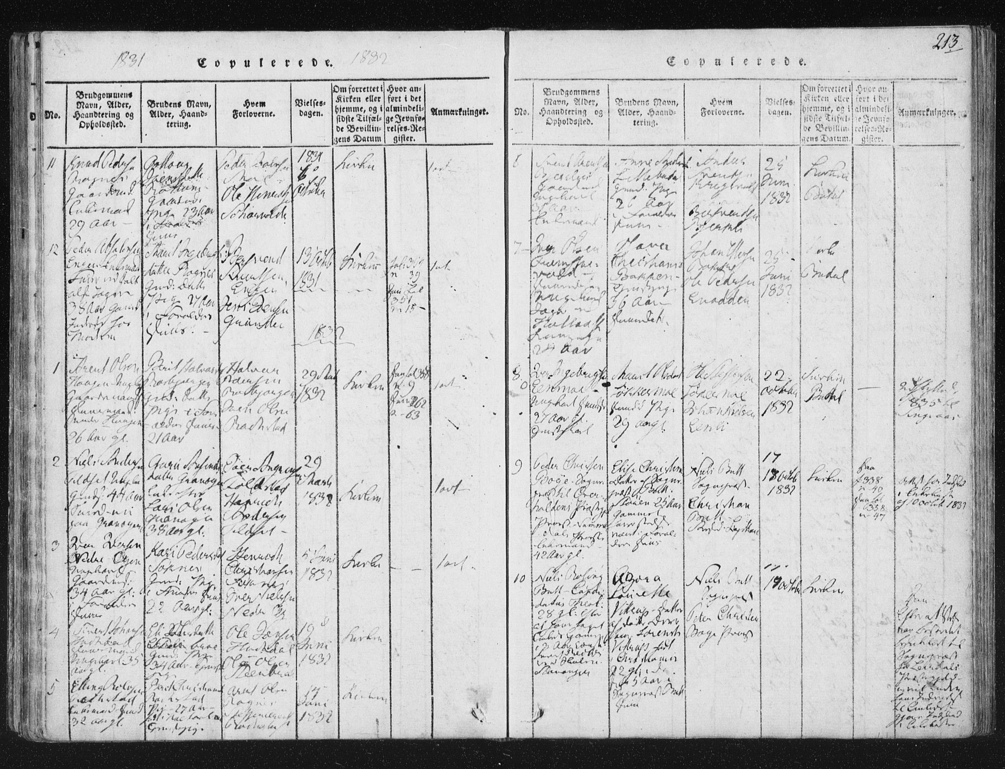 Ministerialprotokoller, klokkerbøker og fødselsregistre - Sør-Trøndelag, SAT/A-1456/687/L0996: Parish register (official) no. 687A04, 1816-1842, p. 213