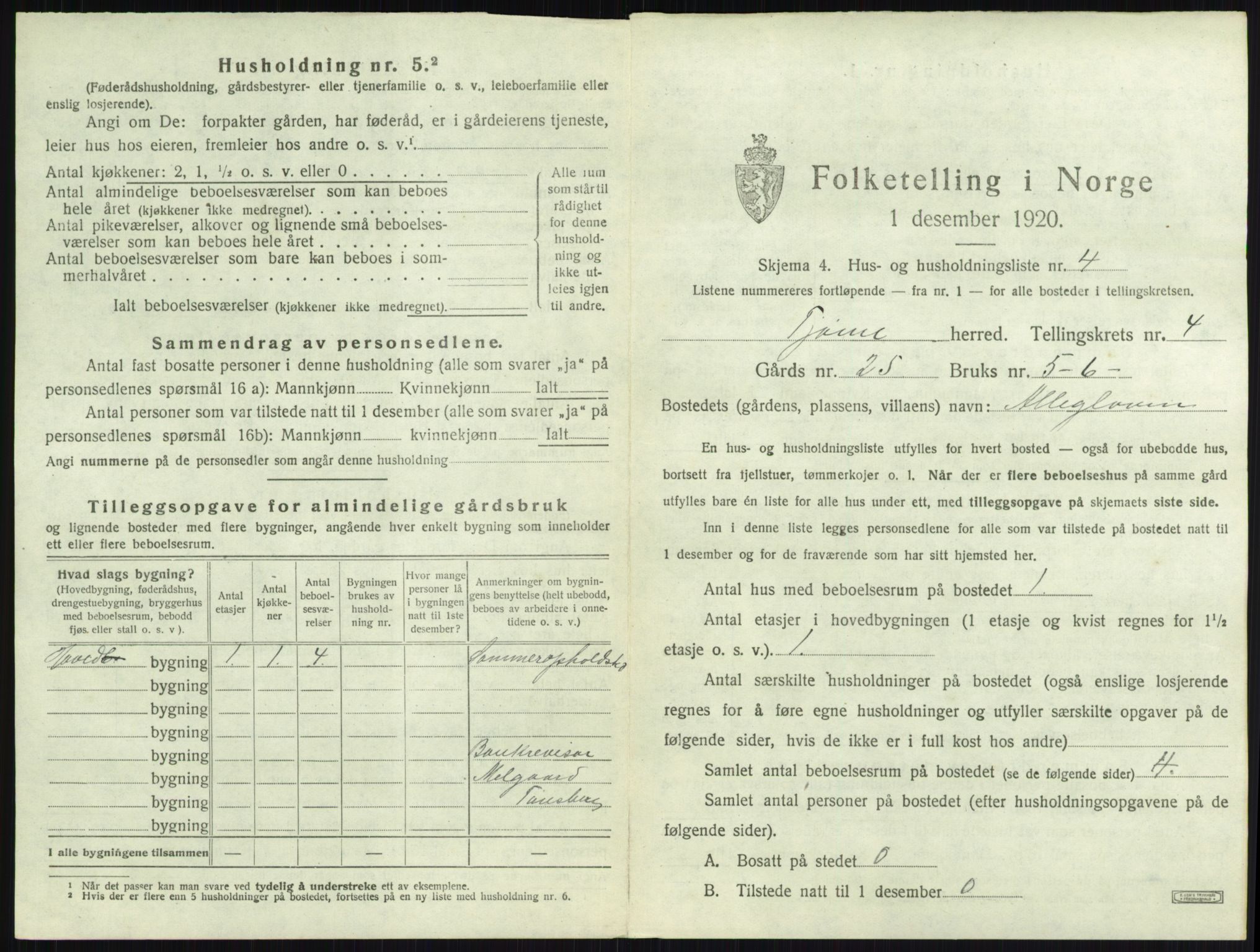 SAKO, 1920 census for Tjøme, 1920, p. 1147