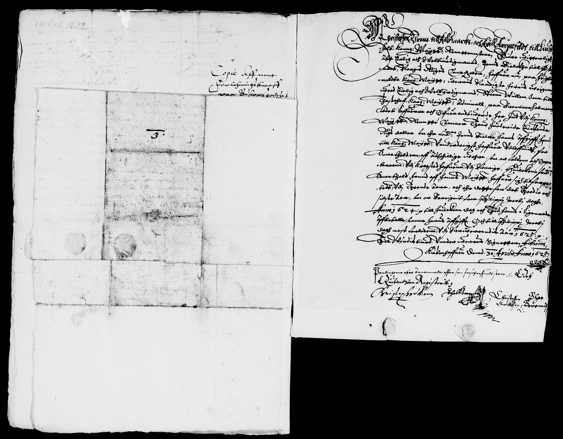 Rentekammeret inntil 1814, Reviderte regnskaper, Lensregnskaper, AV/RA-EA-5023/R/Rb/Rbf/L0001: Biskopgodset, 1623-1653