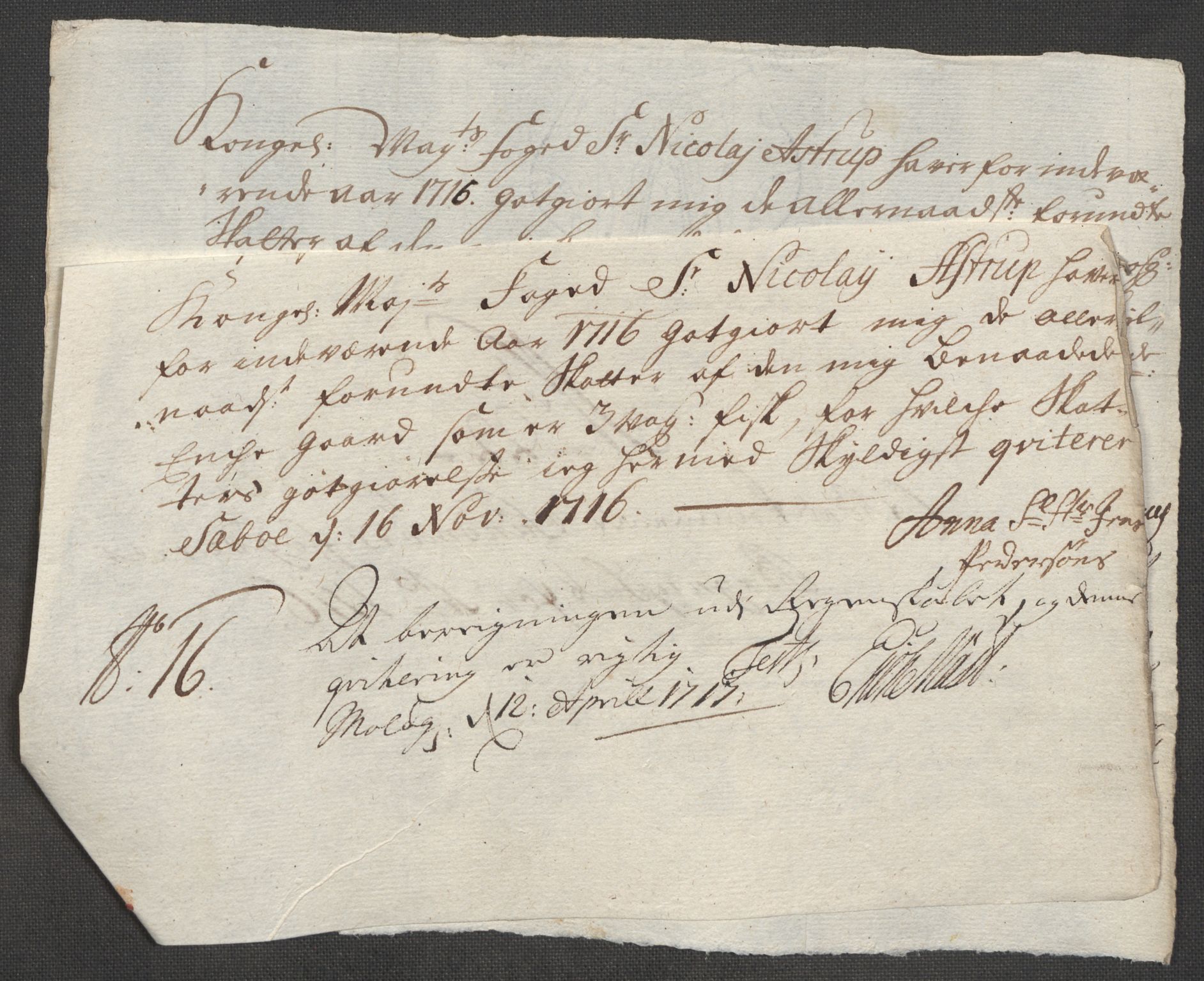 Rentekammeret inntil 1814, Reviderte regnskaper, Fogderegnskap, AV/RA-EA-4092/R54/L3568: Fogderegnskap Sunnmøre, 1716, p. 125