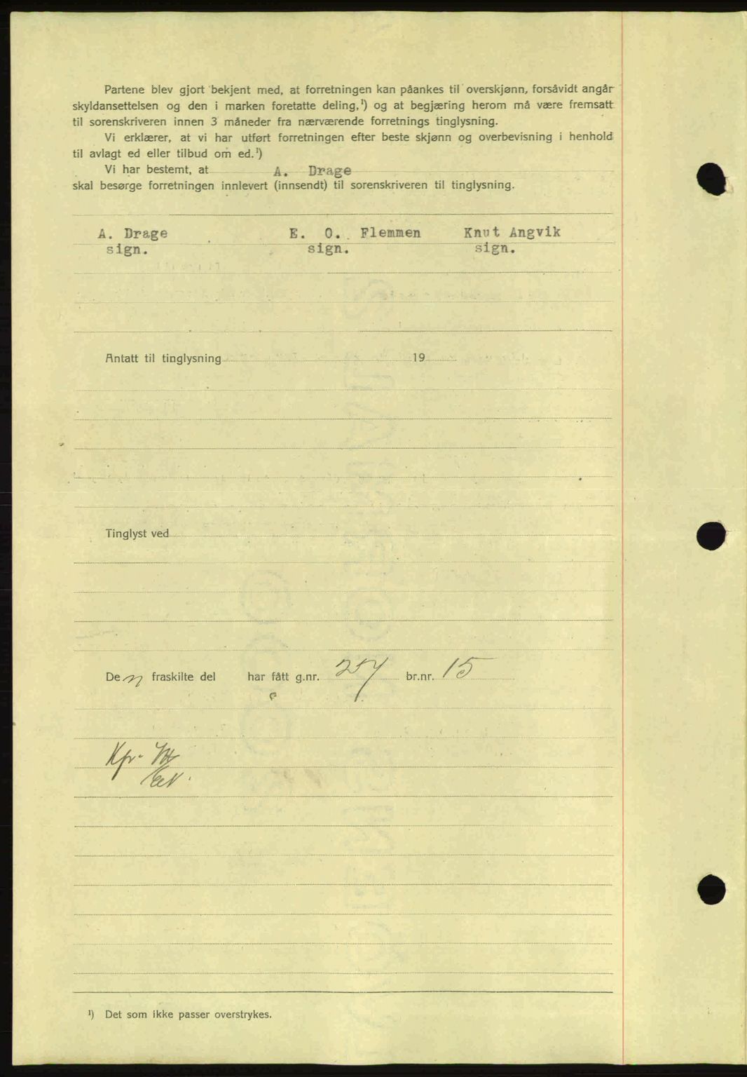 Nordmøre sorenskriveri, AV/SAT-A-4132/1/2/2Ca: Mortgage book no. A87, 1939-1940, Diary no: : 438/1940