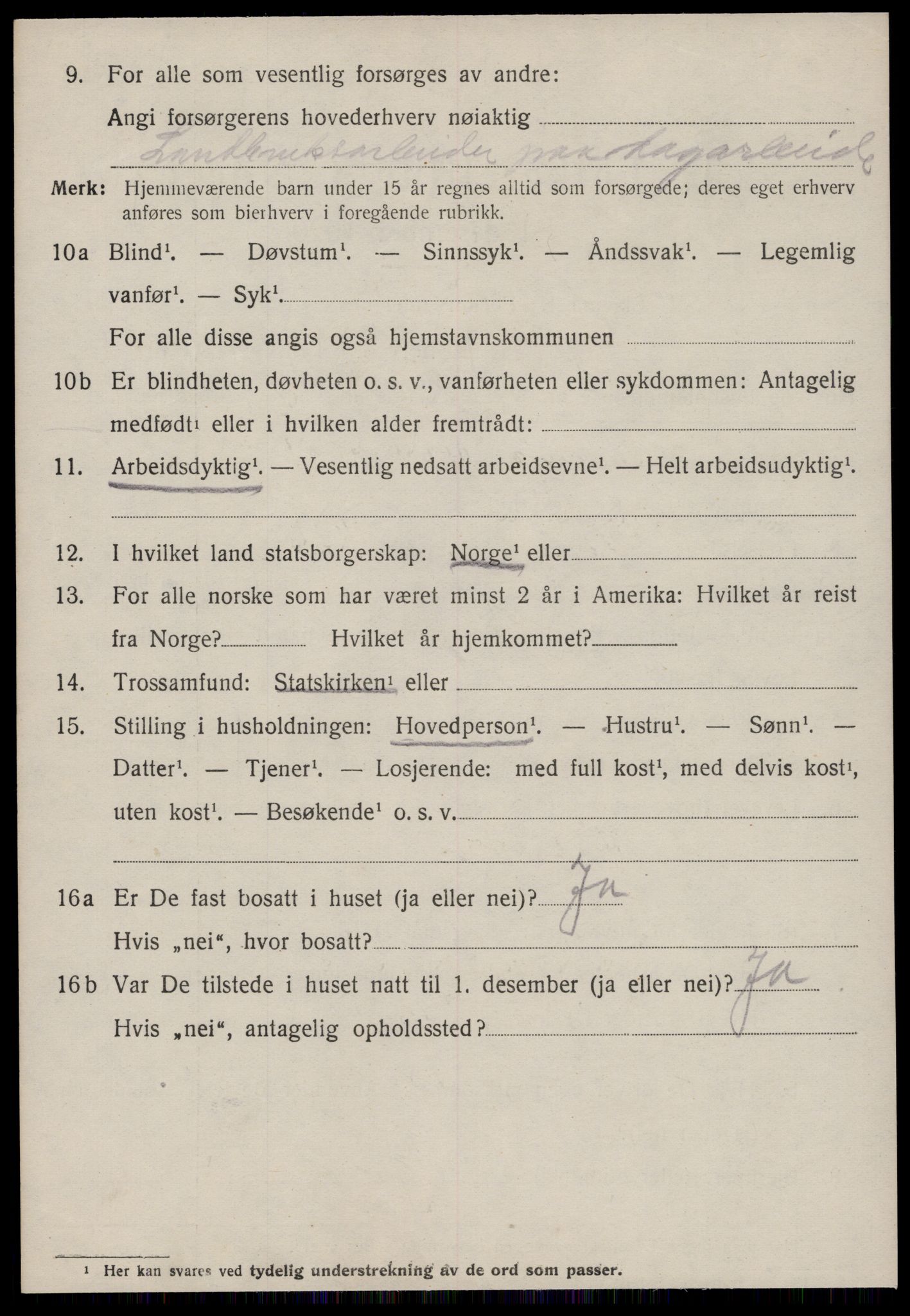 SAT, 1920 census for Edøy, 1920, p. 2197