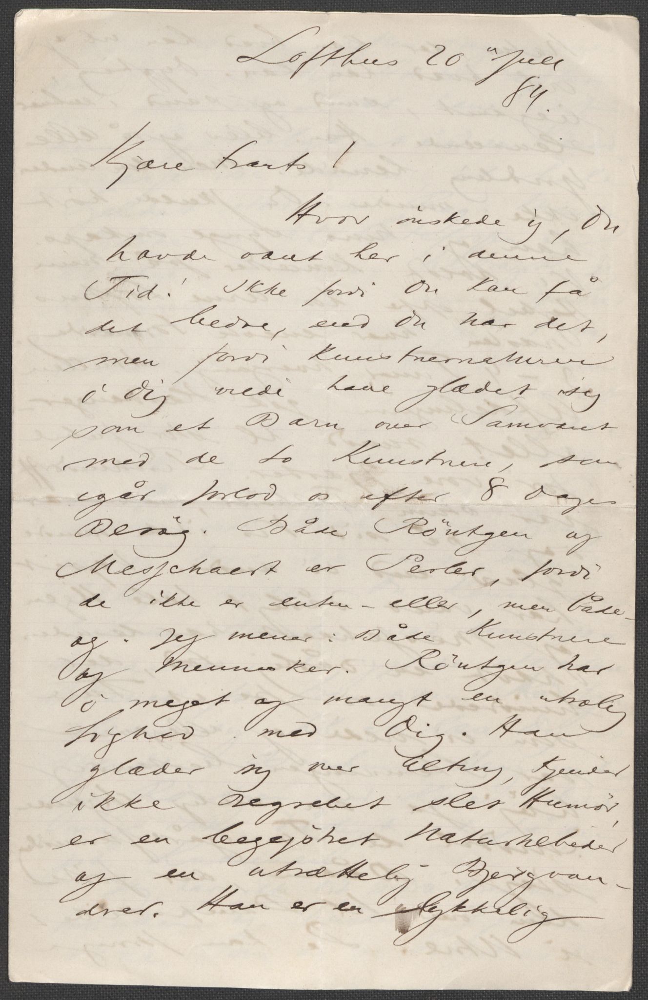 Beyer, Frants, AV/RA-PA-0132/F/L0001: Brev fra Edvard Grieg til Frantz Beyer og "En del optegnelser som kan tjene til kommentar til brevene" av Marie Beyer, 1872-1907, p. 136