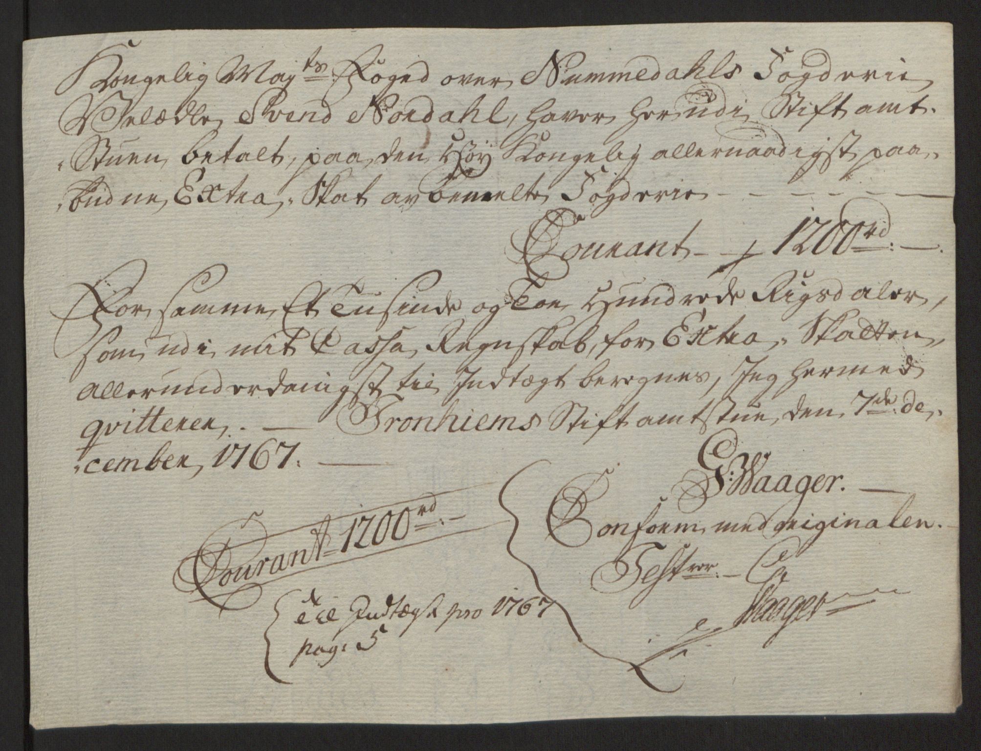 Rentekammeret inntil 1814, Reviderte regnskaper, Fogderegnskap, AV/RA-EA-4092/R64/L4502: Ekstraskatten Namdal, 1762-1772, p. 249