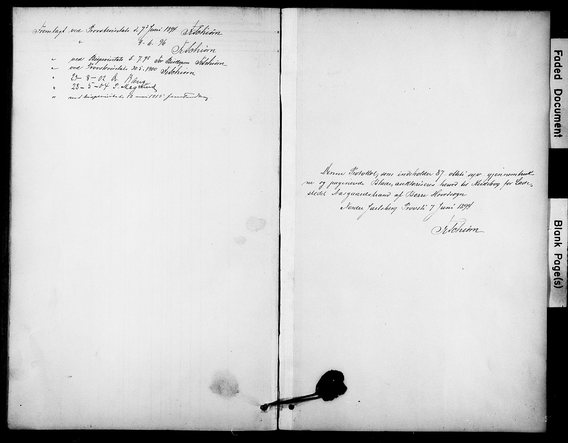 Borre kirkebøker, SAKO/A-338/F/Fb/L0002: Parish register (official) no. II 2, 1893-1905