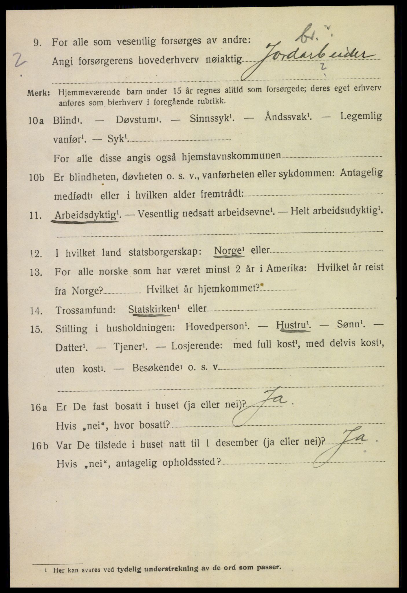 SAH, 1920 census for Nes (Hedmark), 1920, p. 6105