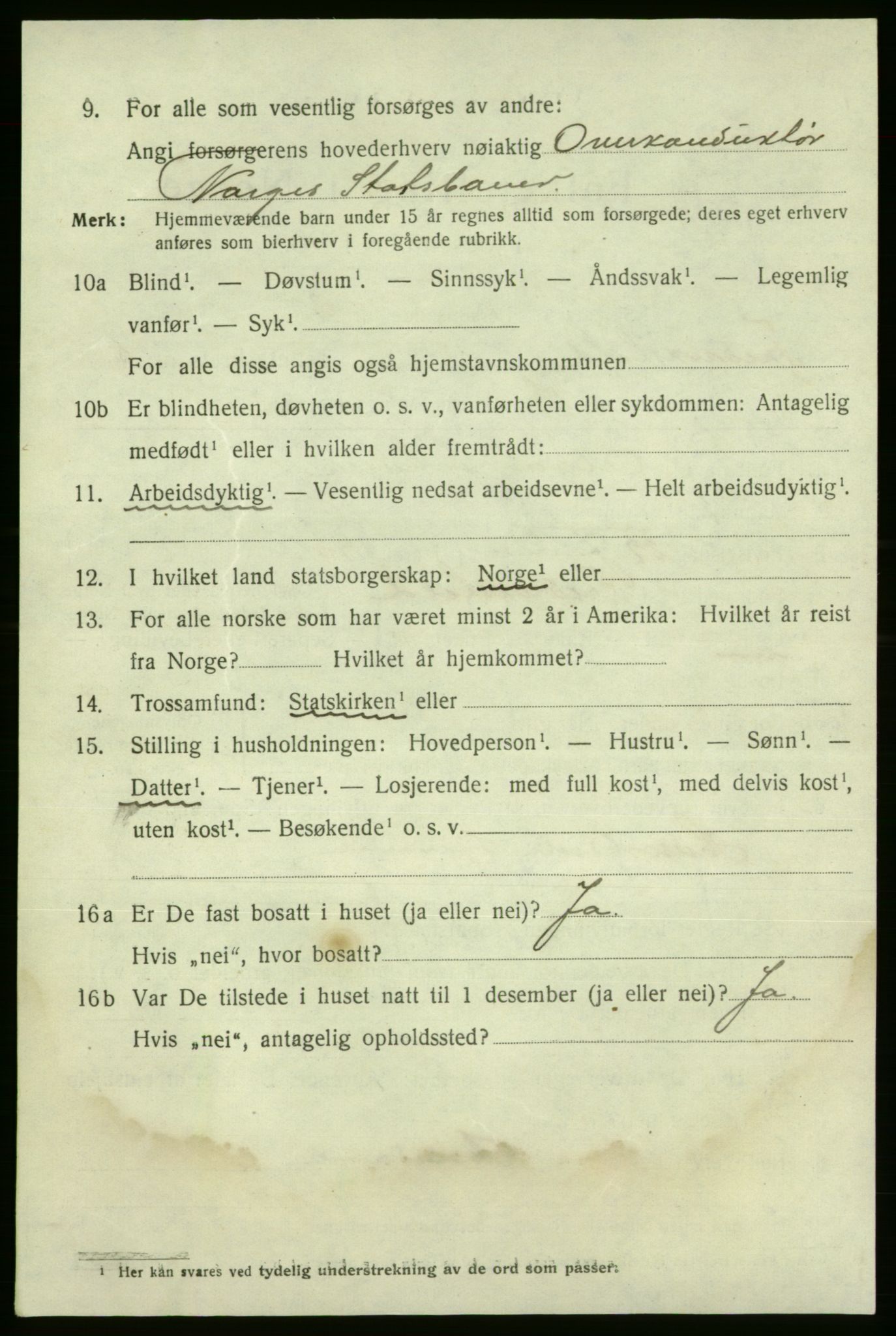 SAO, 1920 census for Fredrikshald, 1920, p. 13423