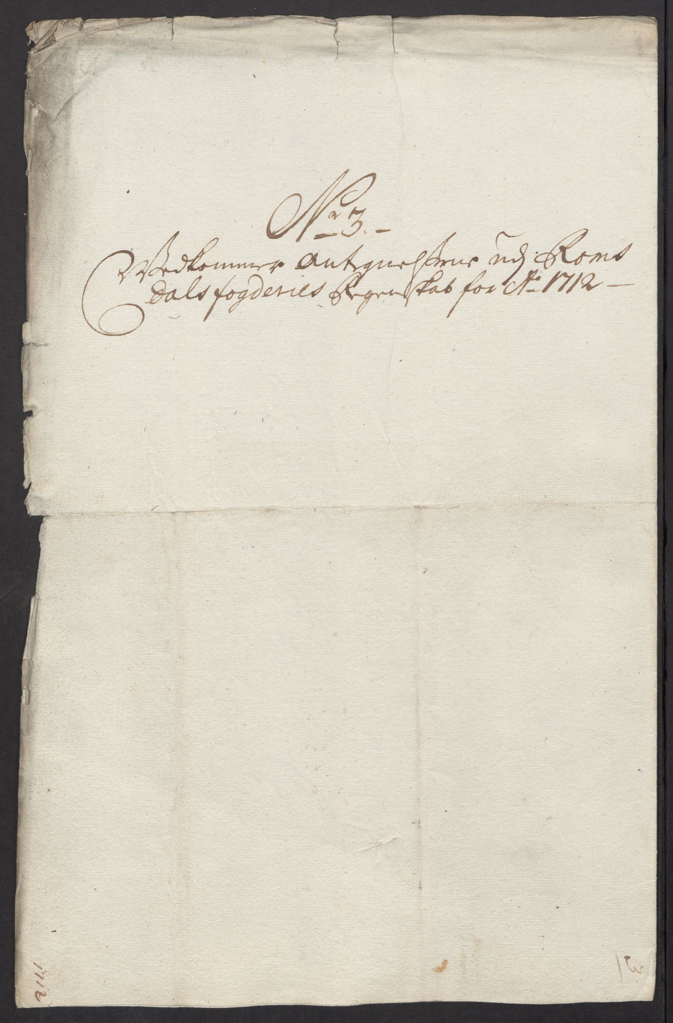 Rentekammeret inntil 1814, Reviderte regnskaper, Fogderegnskap, AV/RA-EA-4092/R55/L3661: Fogderegnskap Romsdal, 1712, p. 260