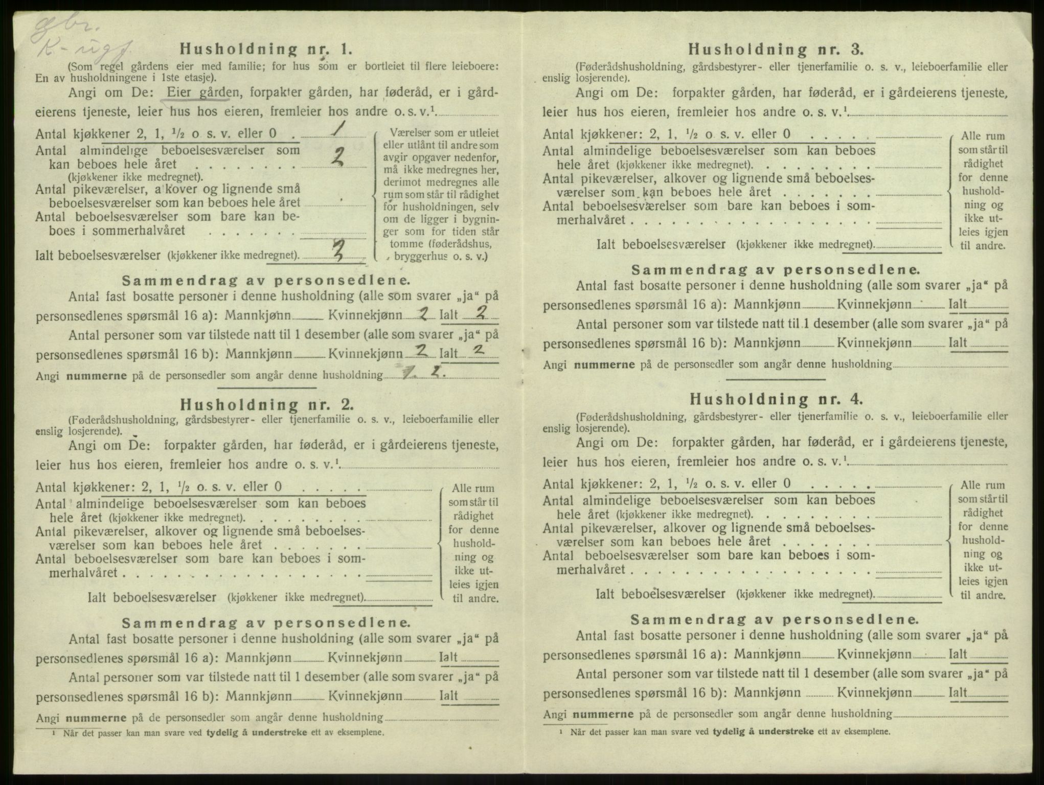 SAB, 1920 census for Kinn, 1920, p. 1557