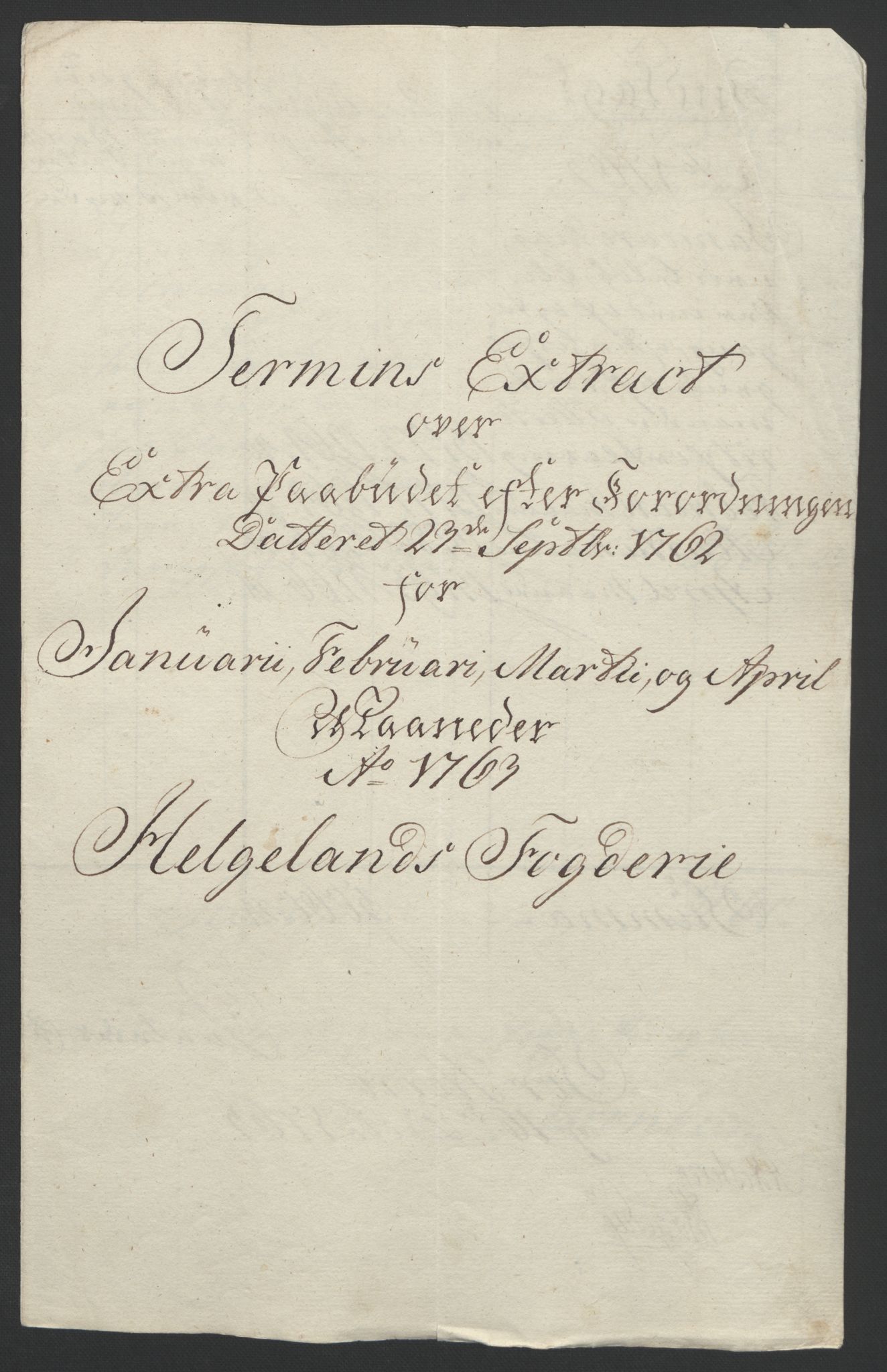Rentekammeret inntil 1814, Reviderte regnskaper, Fogderegnskap, RA/EA-4092/R65/L4573: Ekstraskatten Helgeland, 1762-1772, p. 25